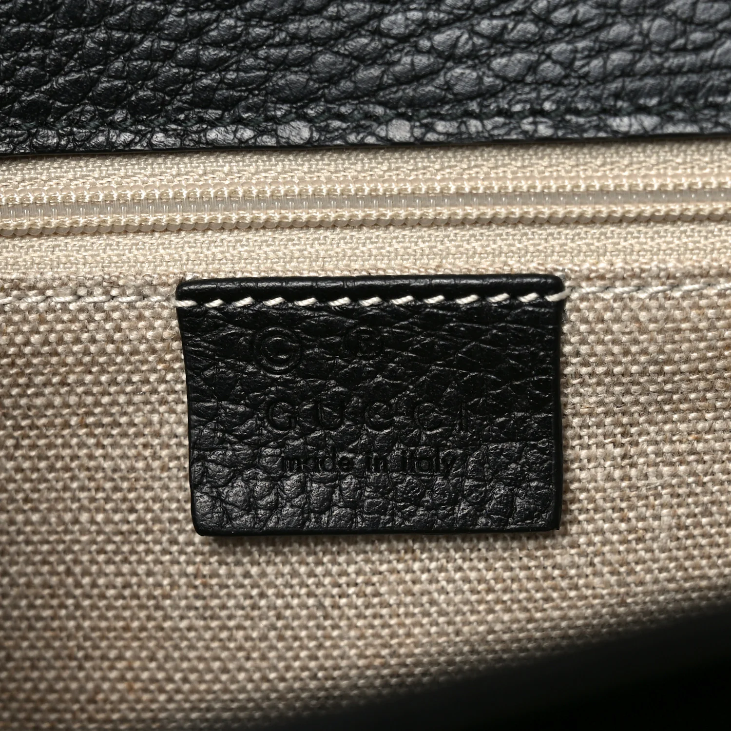Dollar Calfskin Interlocking G Shoulder Bag Black - Image 6