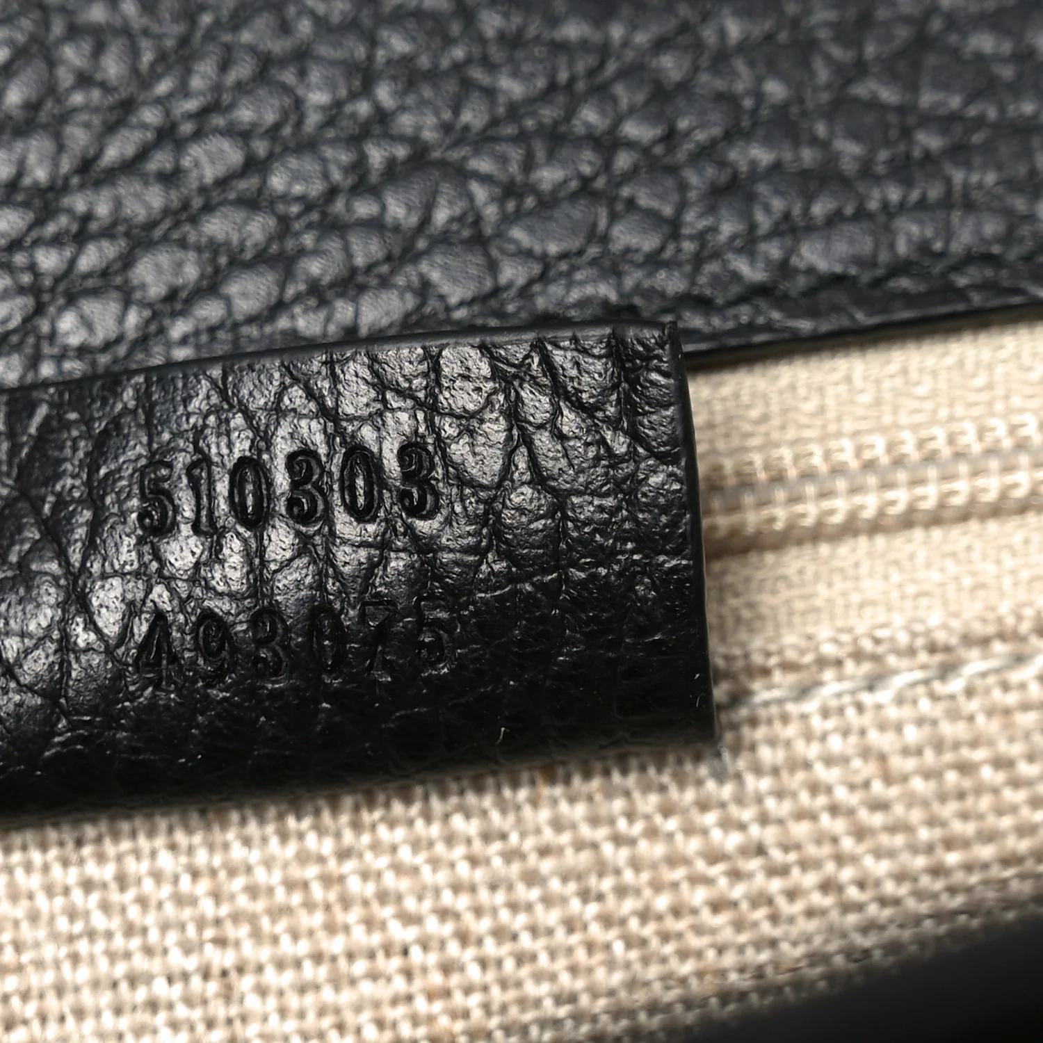 Dollar Calfskin Interlocking G Shoulder Bag Black - Image 7