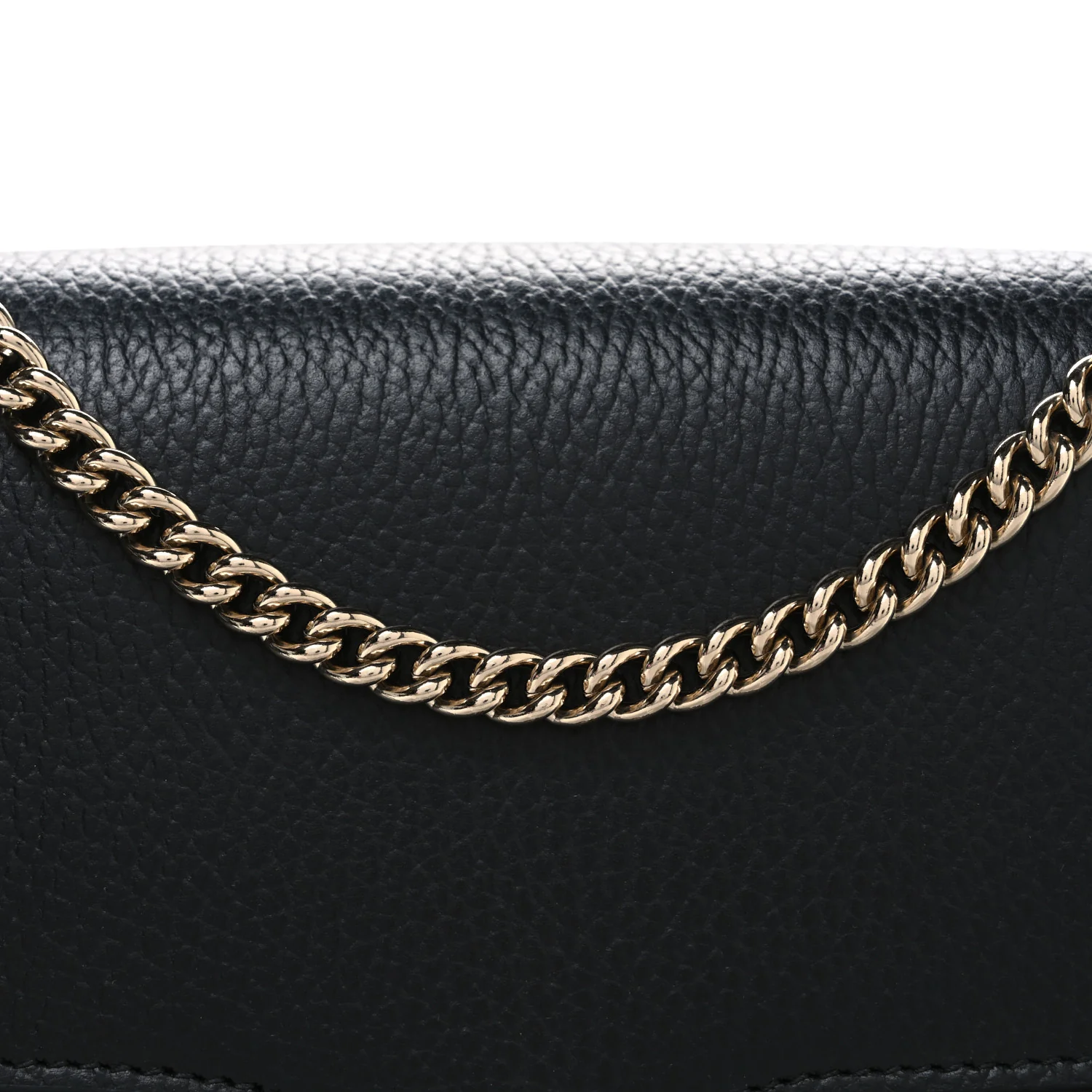 Dollar Calfskin Interlocking G Shoulder Bag Black - Image 8