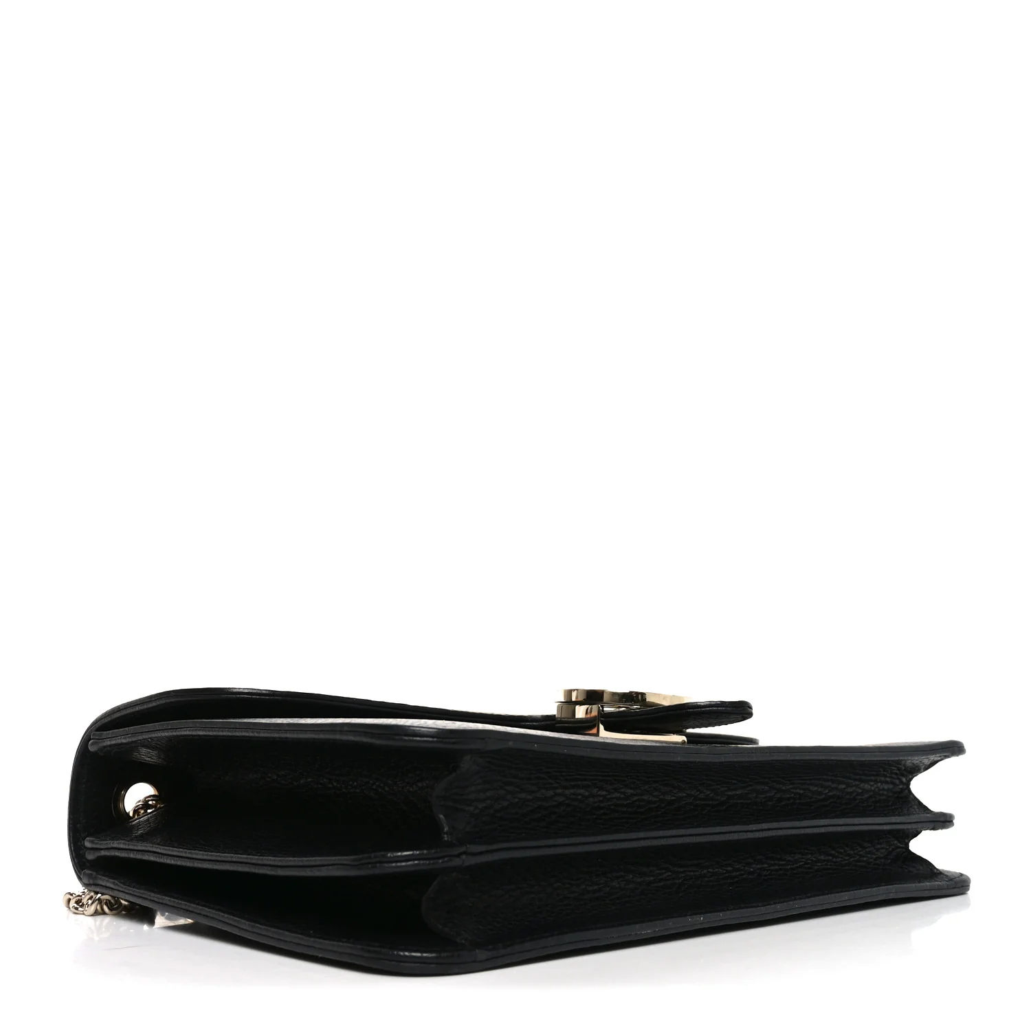 Dollar Calfskin Interlocking G Shoulder Bag Black - Image 4