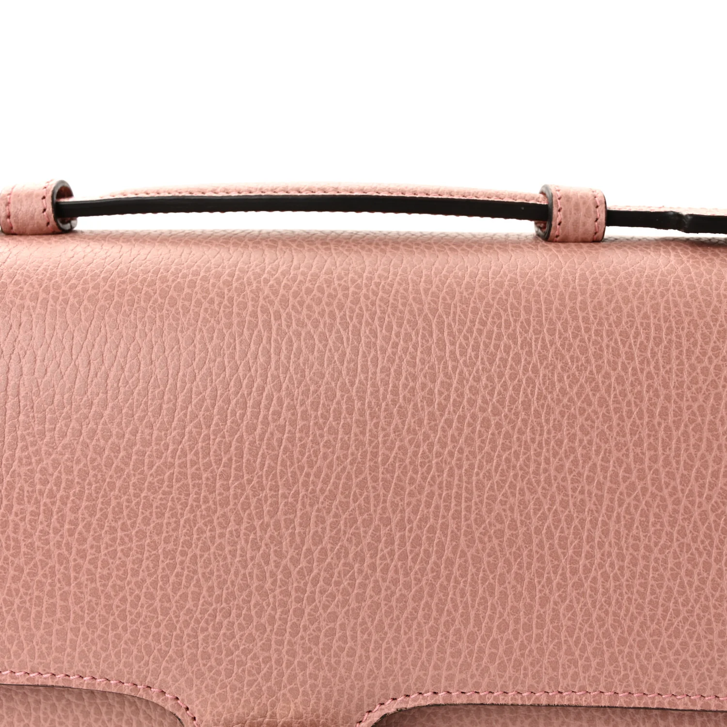 Dollar Calfskin Interlocking G Top Handle Shoulder Bag Soft Pink - Image 8
