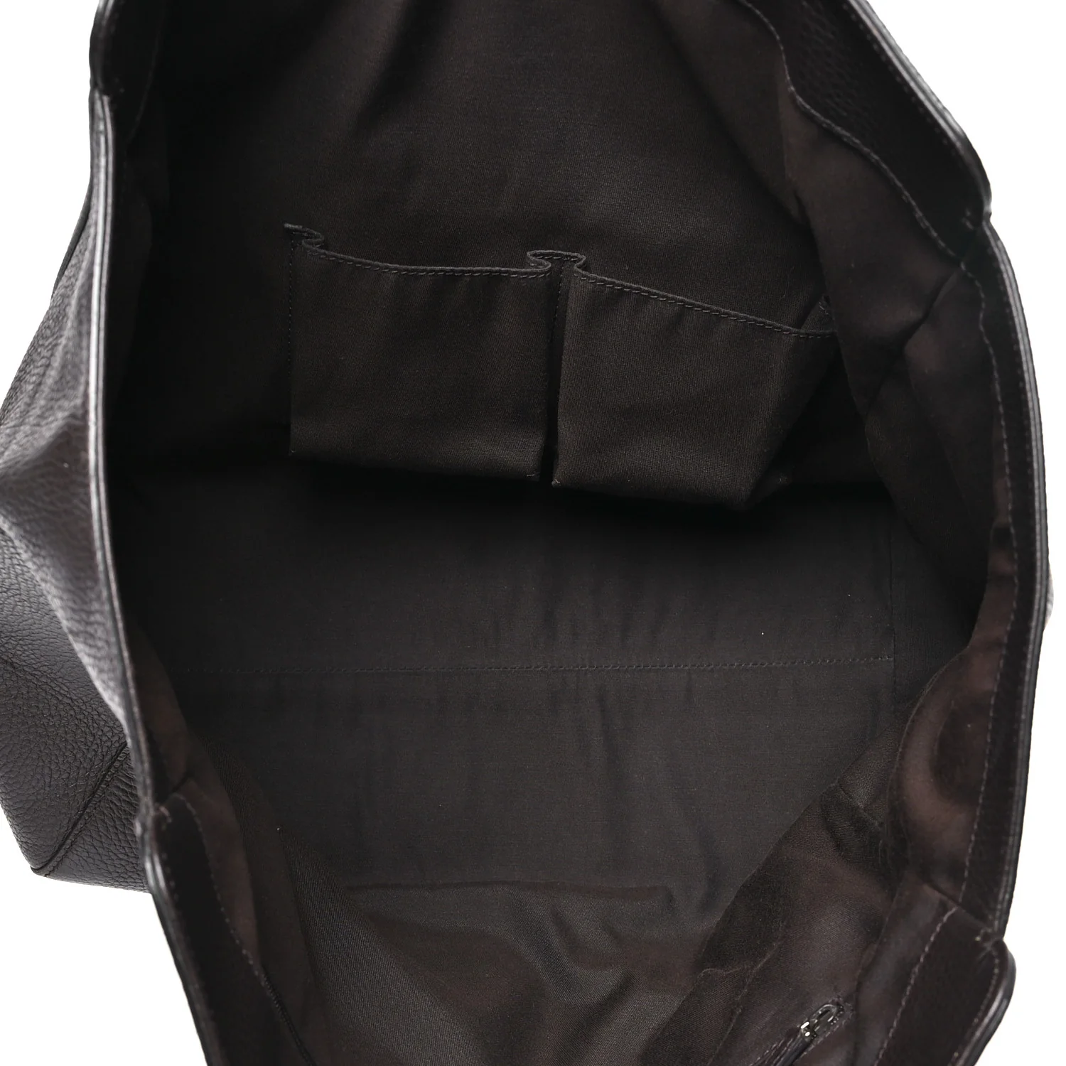 Dollar Calfskin Interlocking G Tote Dark Brown - Image 5