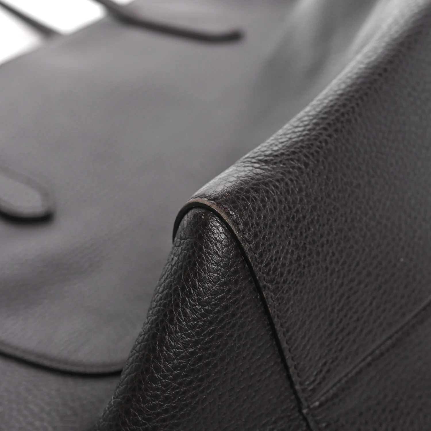 Dollar Calfskin Interlocking G Tote Dark Brown - Image 8