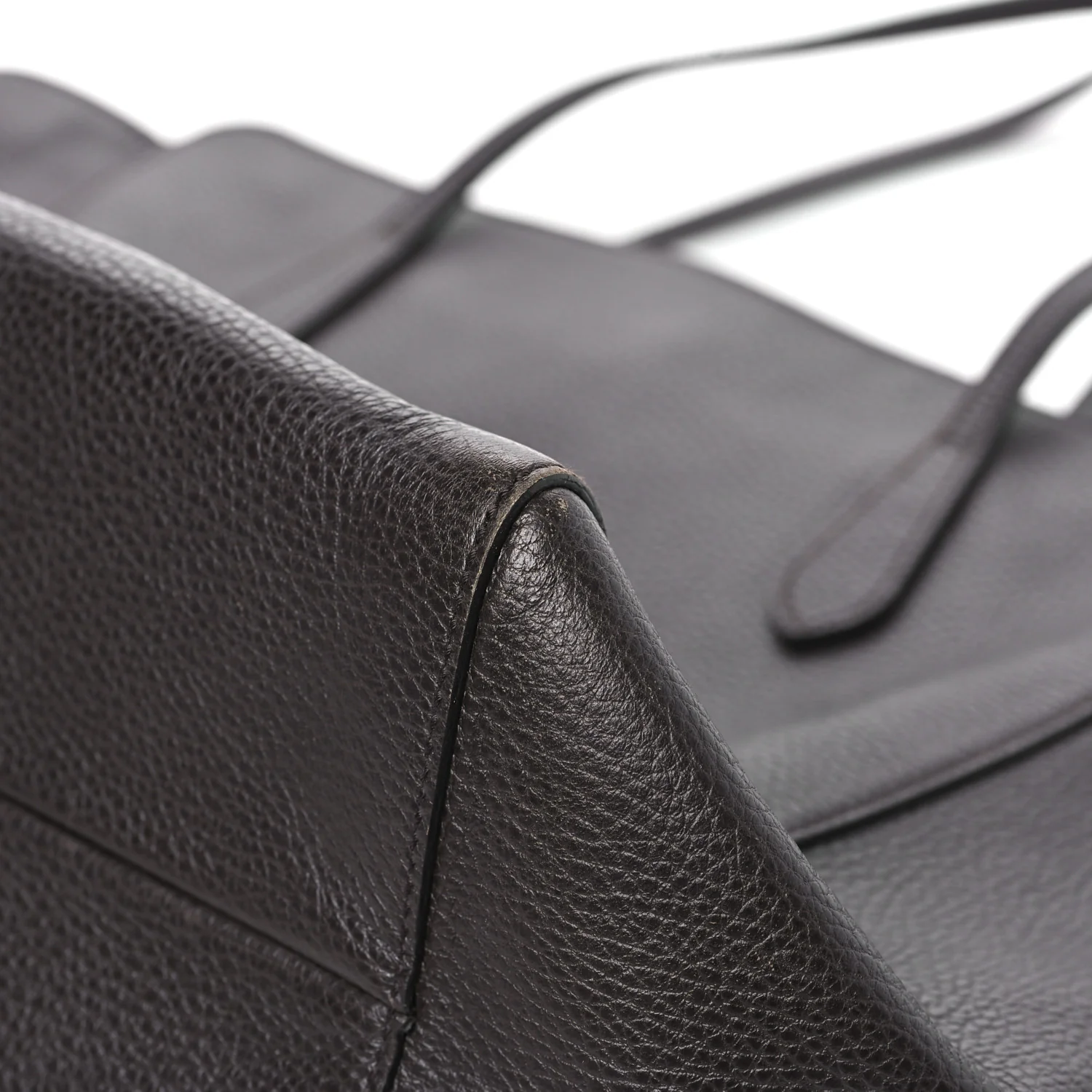 Dollar Calfskin Interlocking G Tote Dark Brown - Image 9