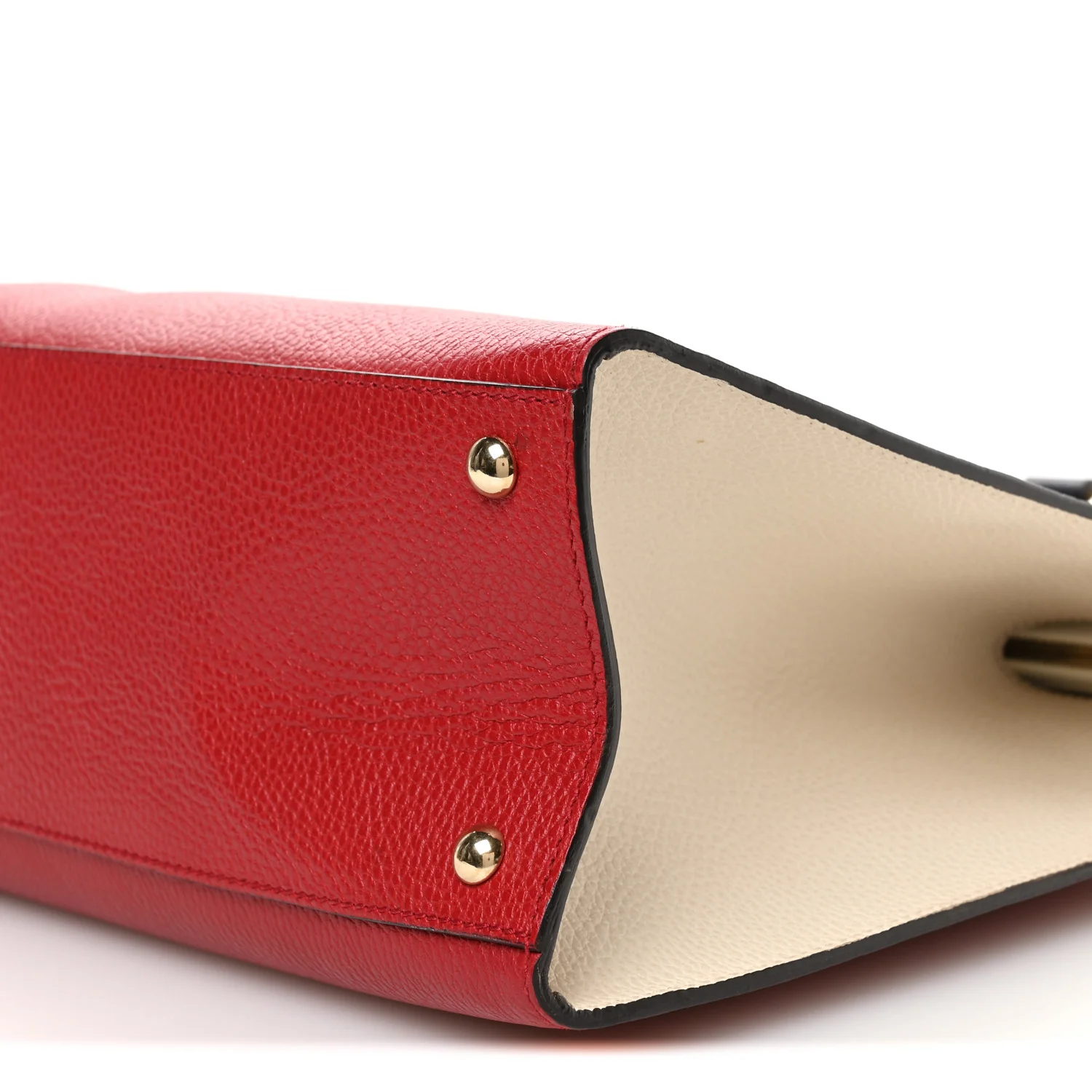 Dollar Calfskin Large Soho Top Handle Satchel Hibiscus Red Mystic White Blue - Image 10