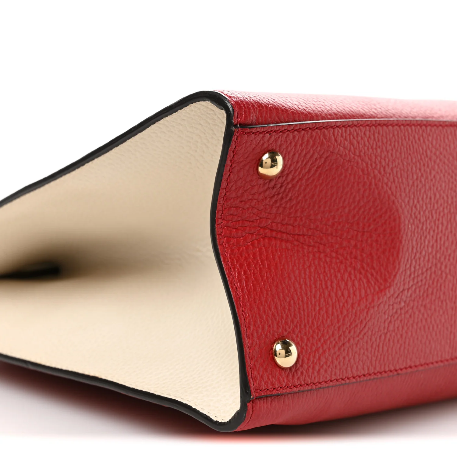 Dollar Calfskin Large Soho Top Handle Satchel Hibiscus Red Mystic White Blue - Image 9