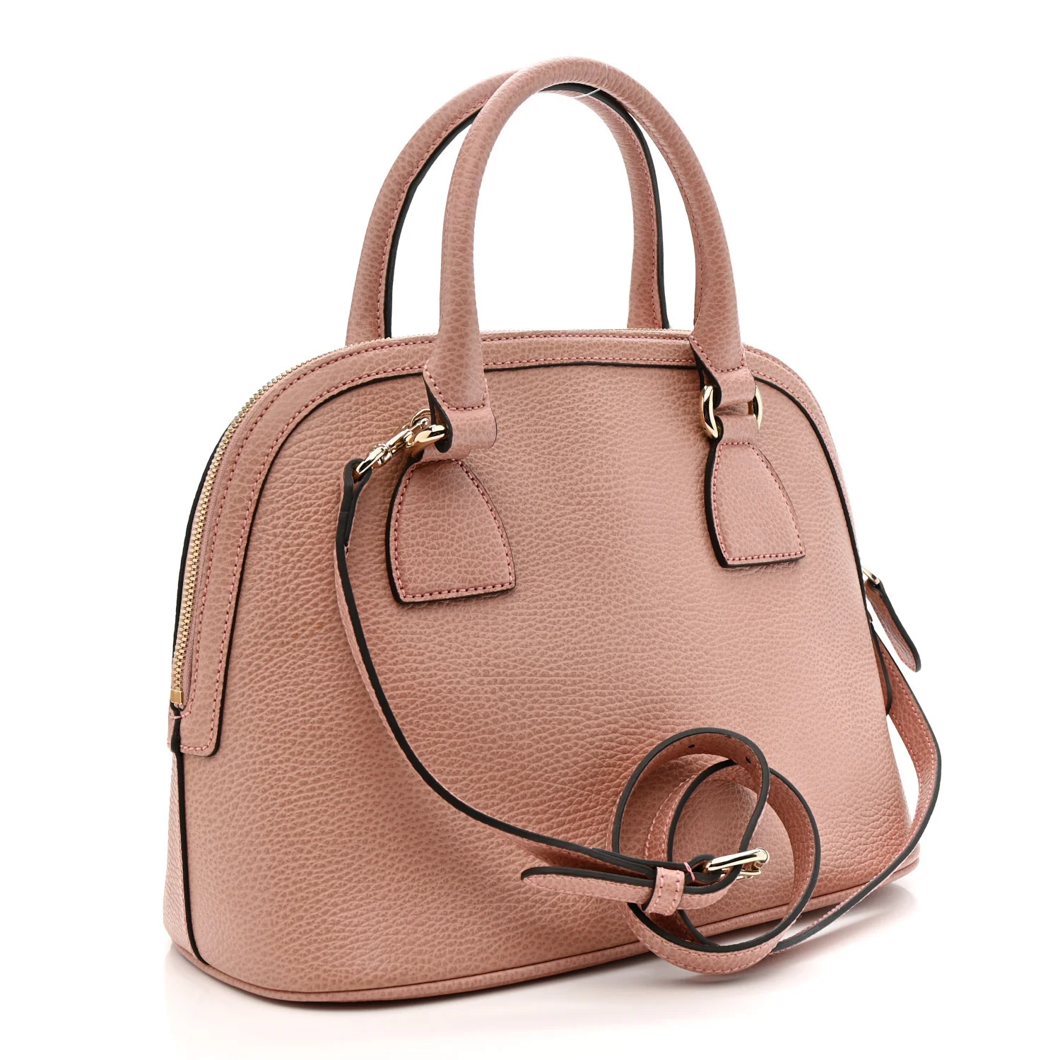 Dollar Calfskin Medium GG Charm Dome Bag Soft Pink - Image 3