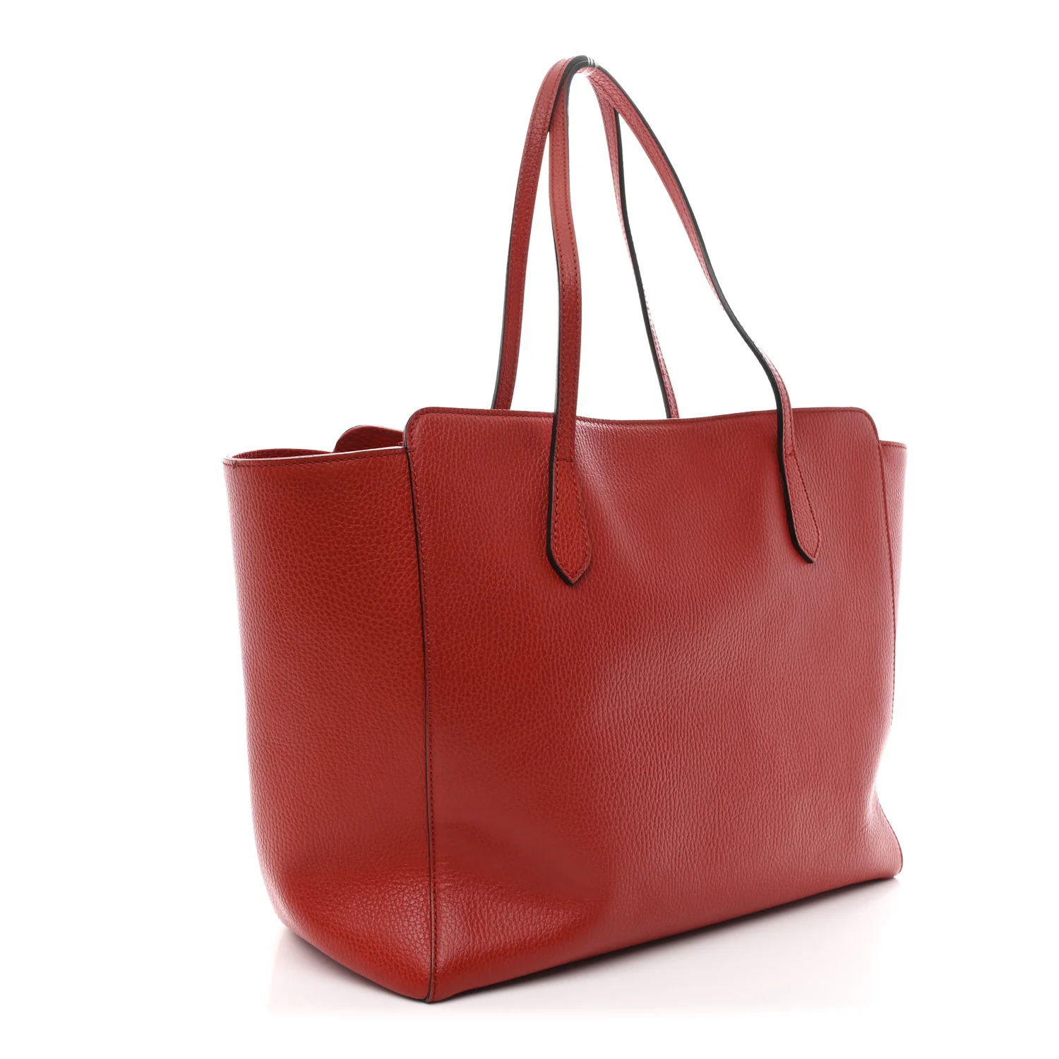 Dollar Calfskin Medium Swing Tote Red - Image 3