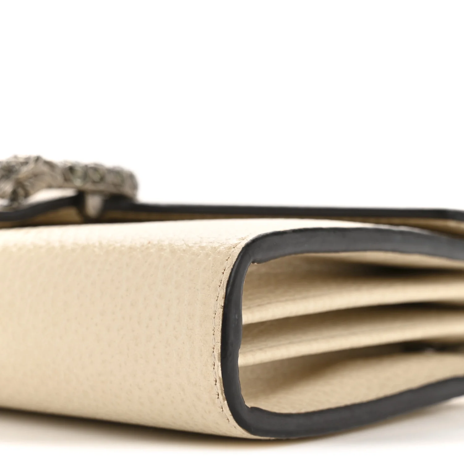 Dollar Calfskin Mini Dionysus Chain Wallet Mystic White - Image 10