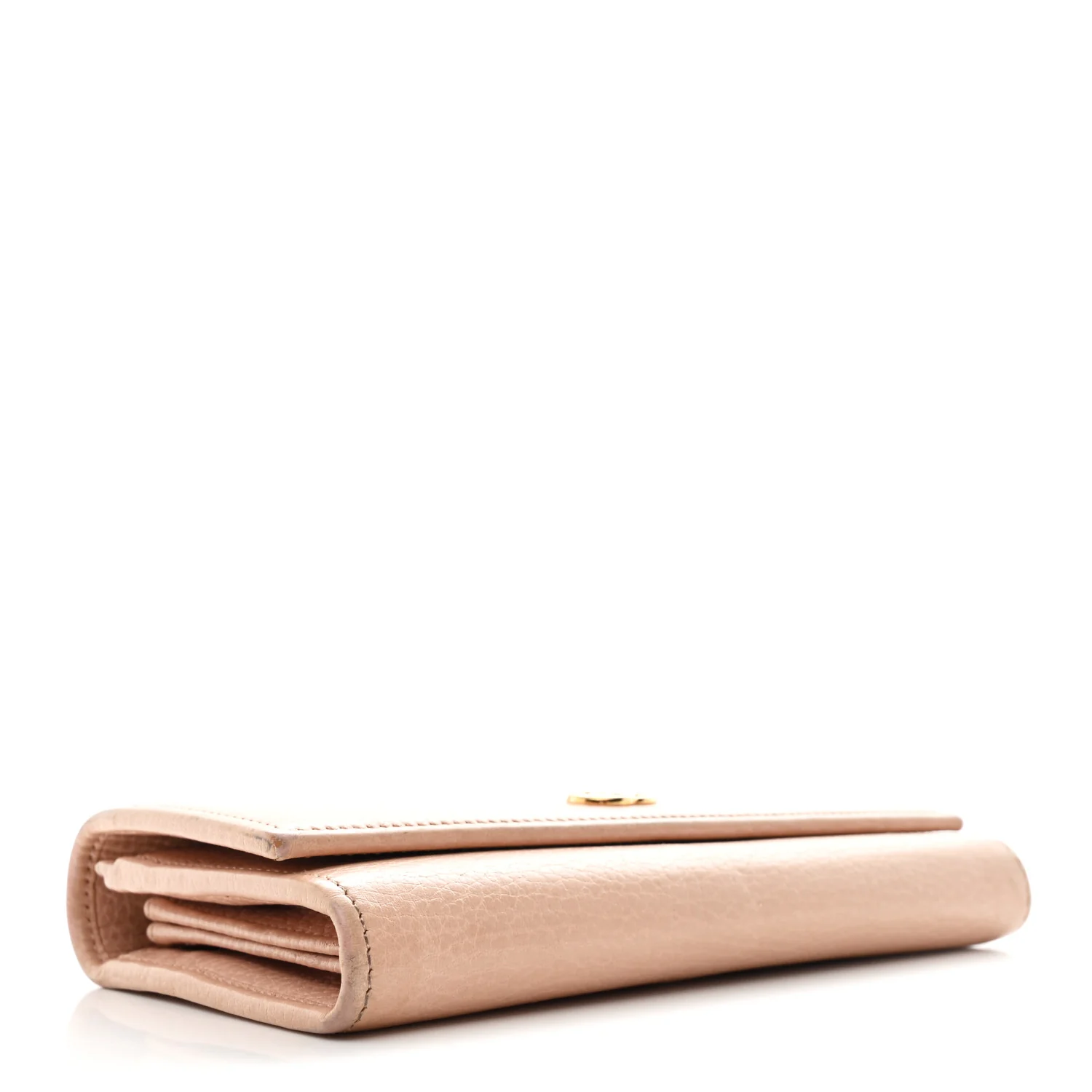 Dollar Calfskin Petite GG Marmont Wallet Chain Bag Porcelain Rose - Image 4