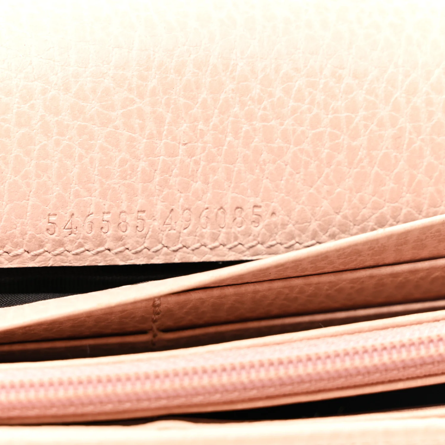 Dollar Calfskin Petite GG Marmont Wallet Chain Bag Porcelain Rose - Image 8