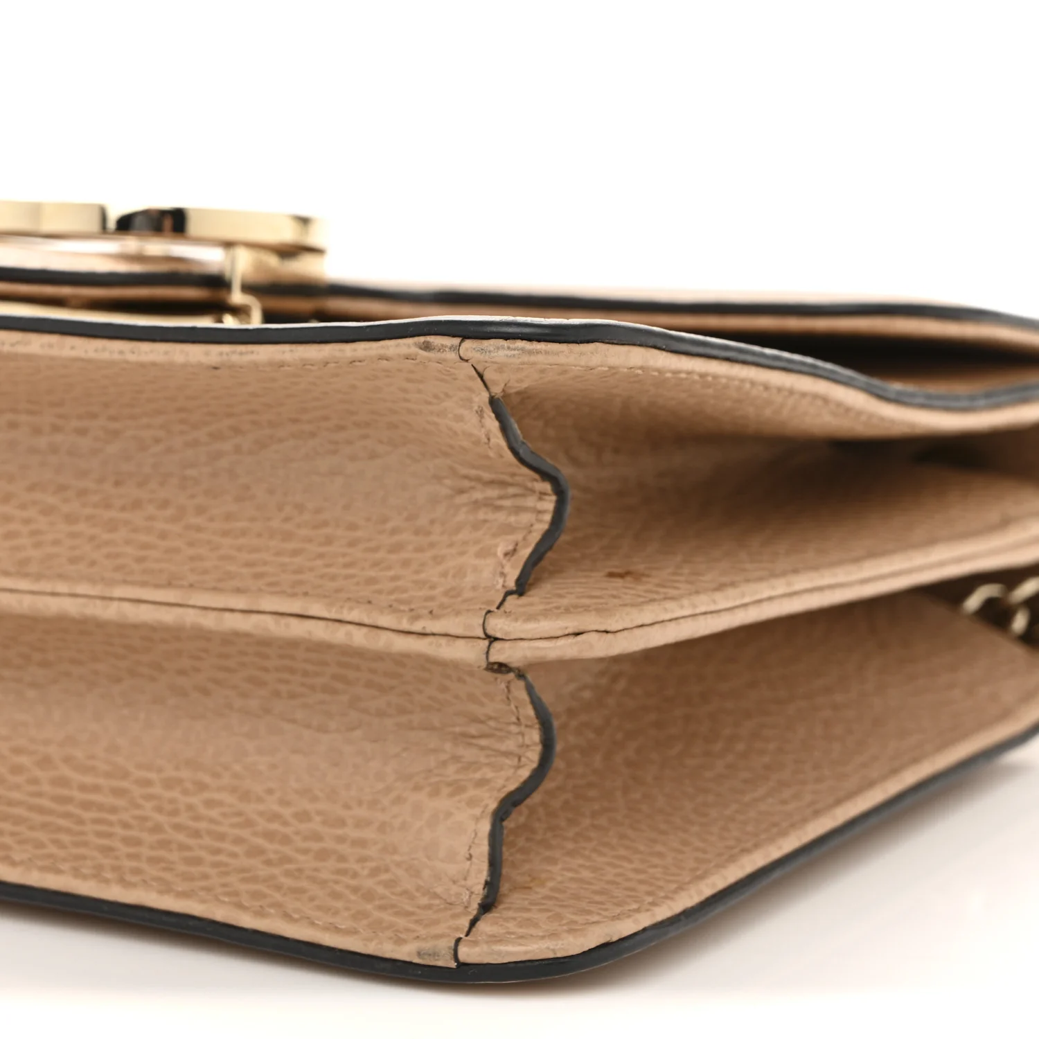 Dollar Calfskin Small Interlocking G Shoulder Bag Camelia - Image 10