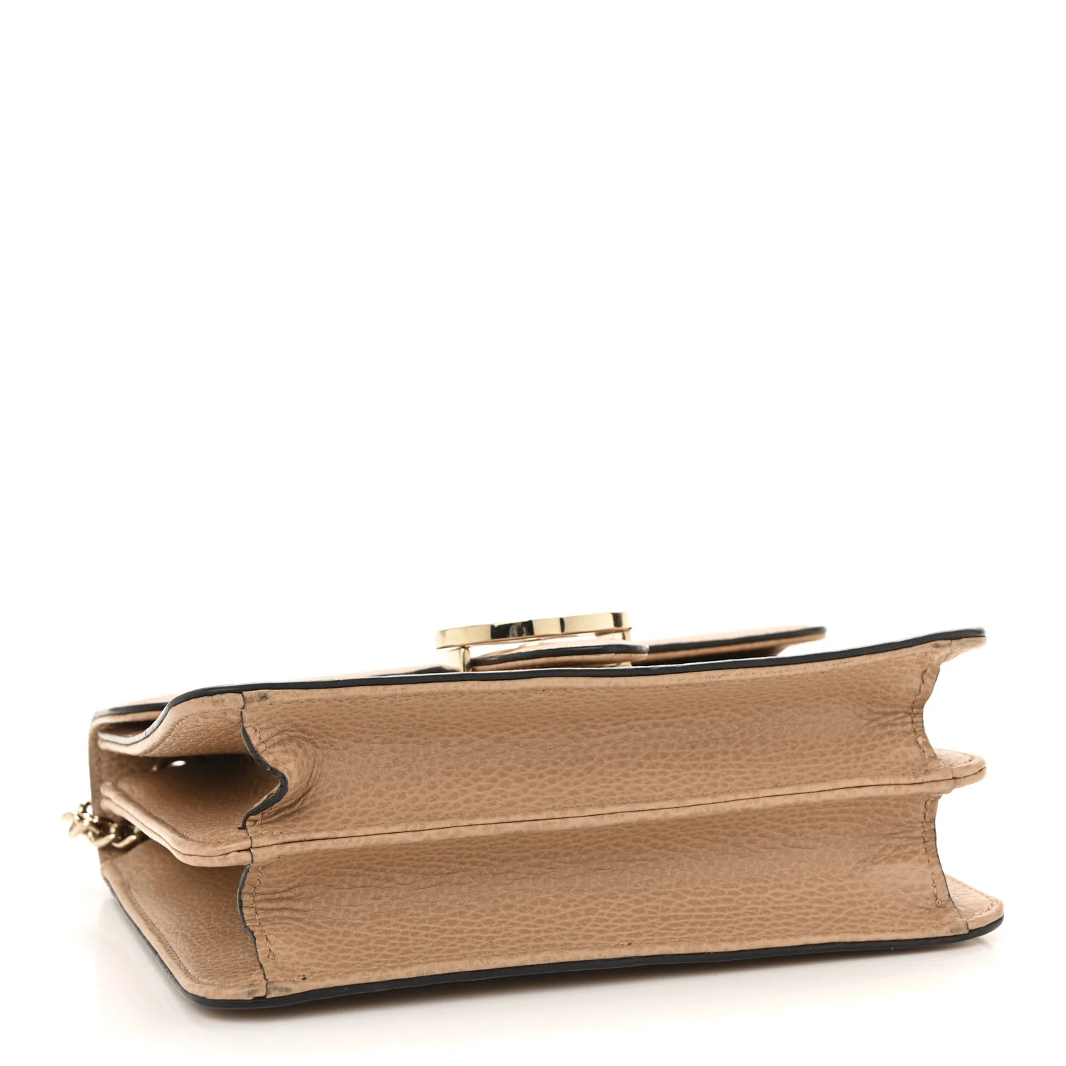 Dollar Calfskin Small Interlocking G Shoulder Bag Camelia - Image 4
