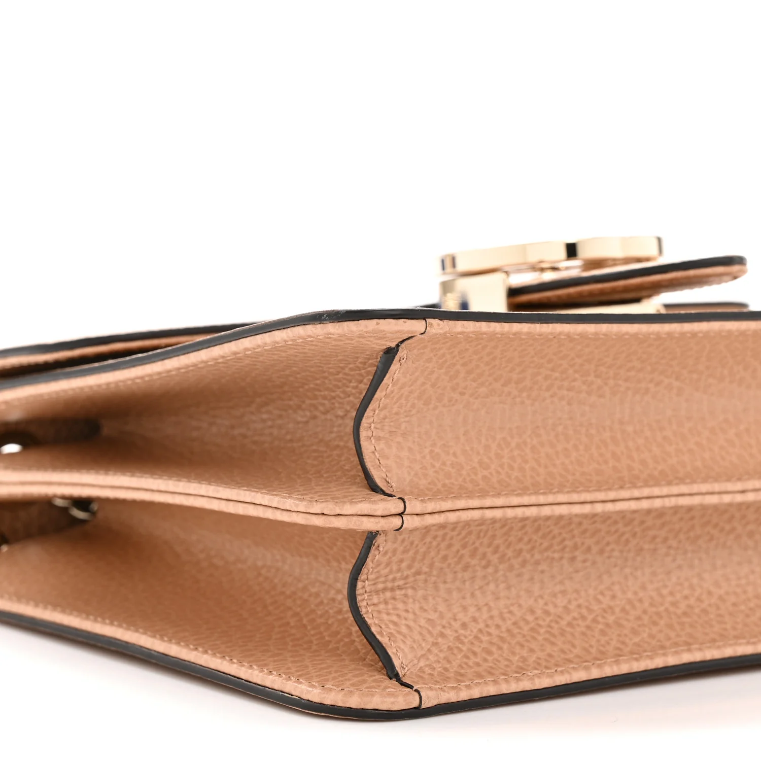 Dollar Calfskin Small Interlocking G Shoulder Bag Camelia - Image 9