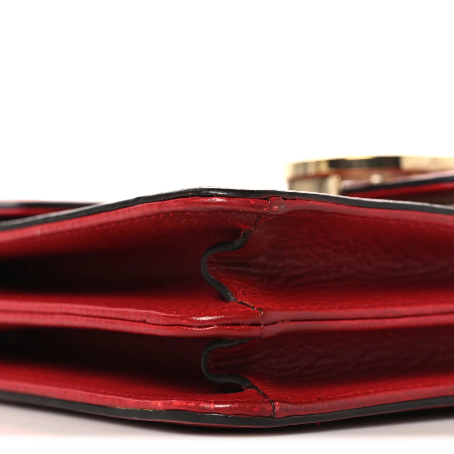 Dollar Calfskin Small Interlocking G Shoulder Bag Red - Image 10