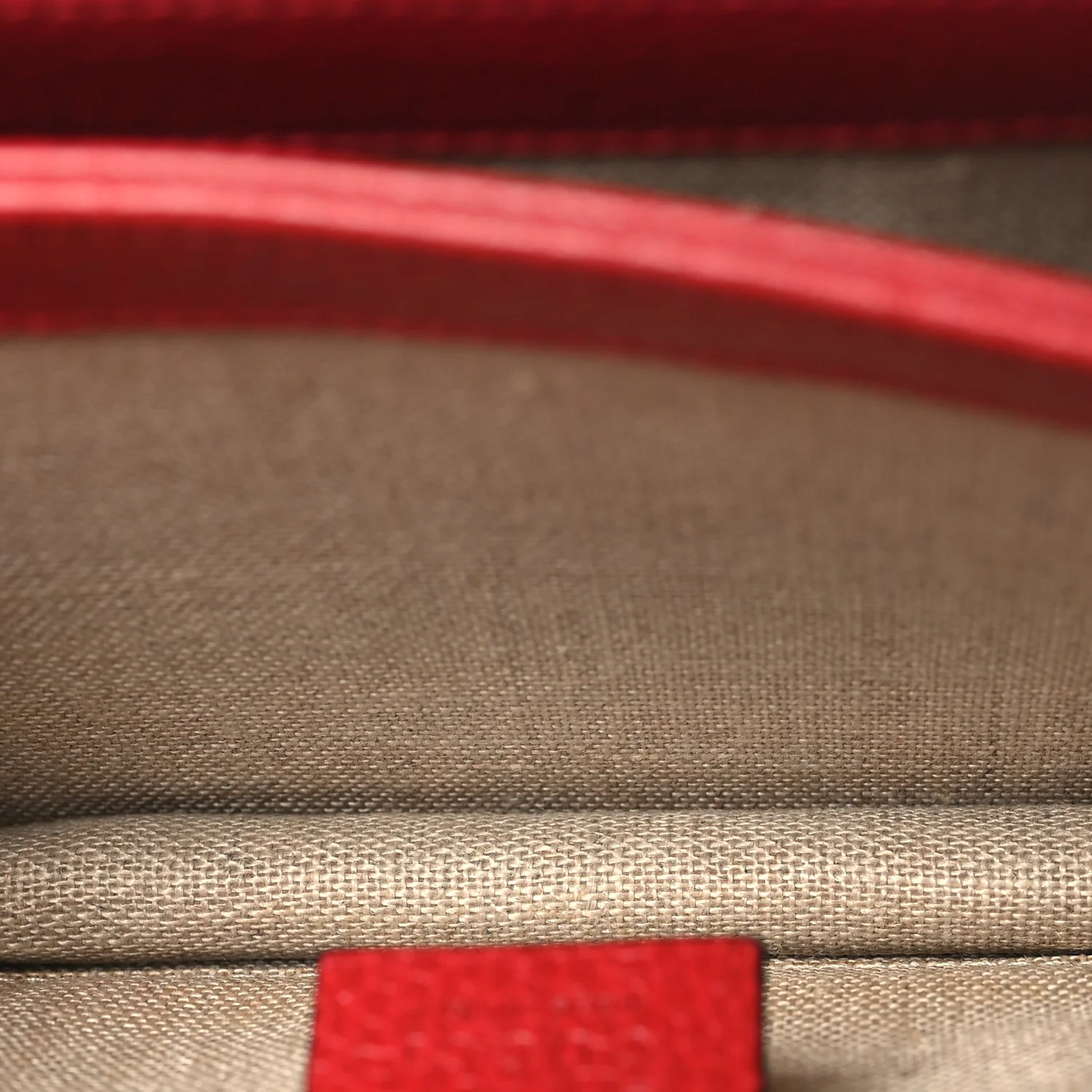 Dollar Calfskin Small Interlocking G Shoulder Bag Red - Image 5