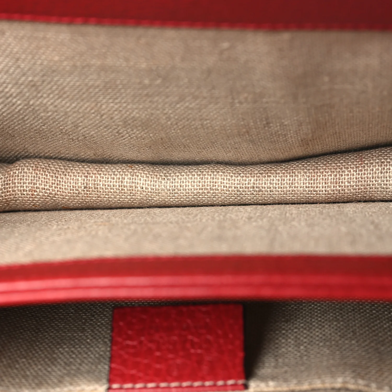 Dollar Calfskin Small Interlocking G Shoulder Bag Red - Image 6