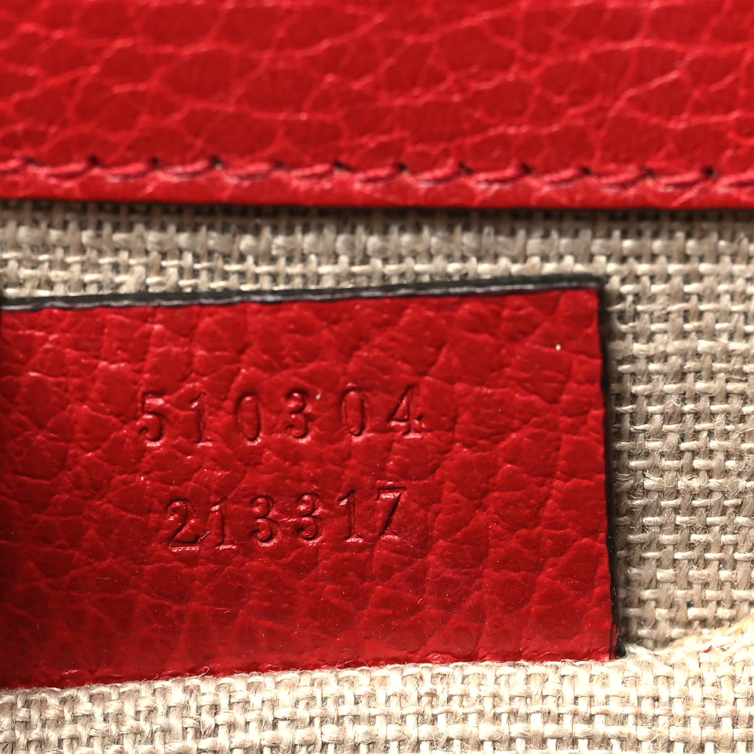 Dollar Calfskin Small Interlocking G Shoulder Bag Red - Image 8
