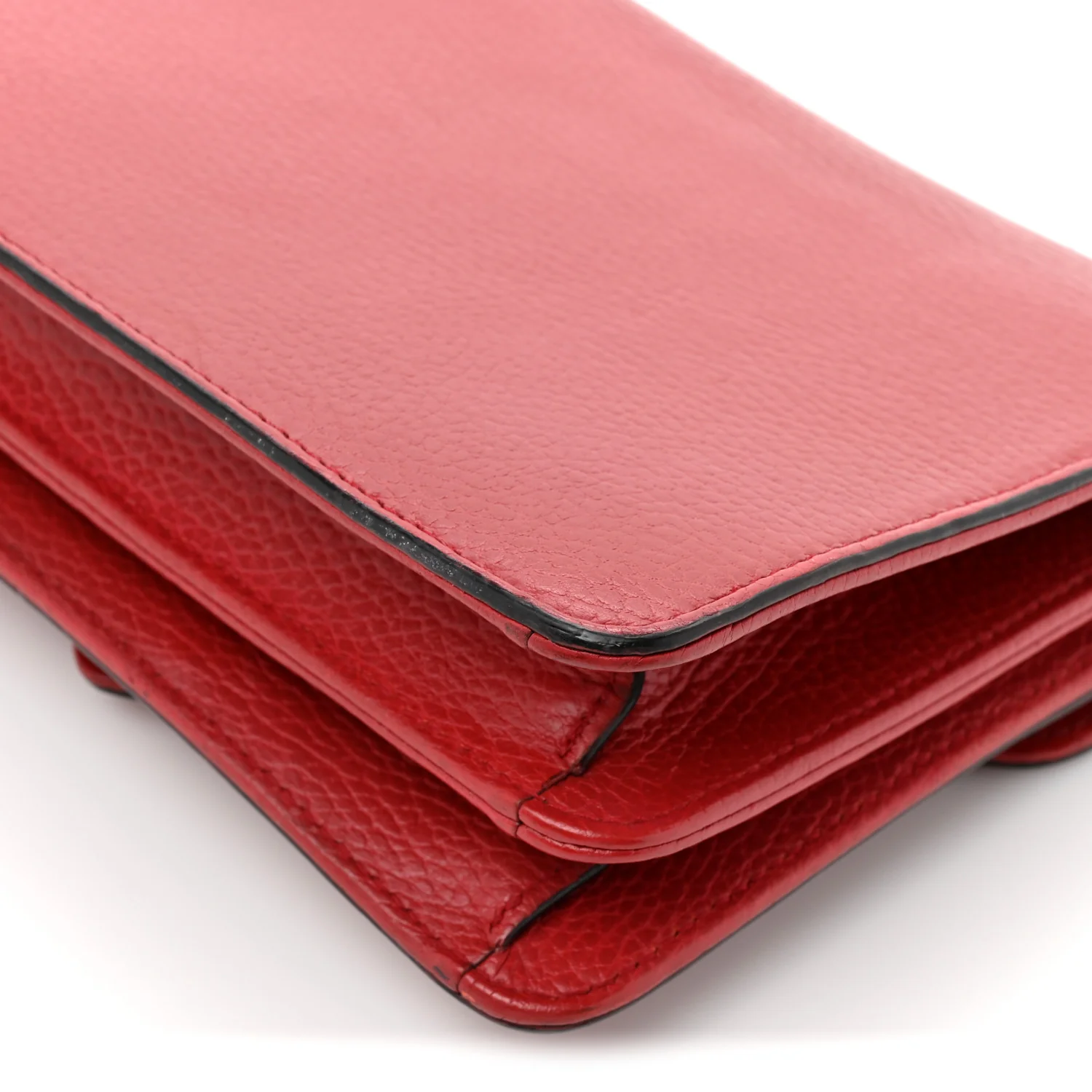 Dollar Calfskin Small Interlocking G Shoulder Bag Red - Image 11
