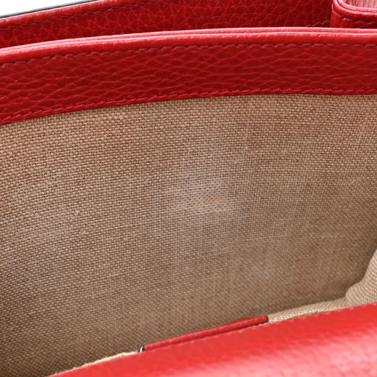 Dollar Calfskin Small Interlocking G Shoulder Bag Red - Image 16