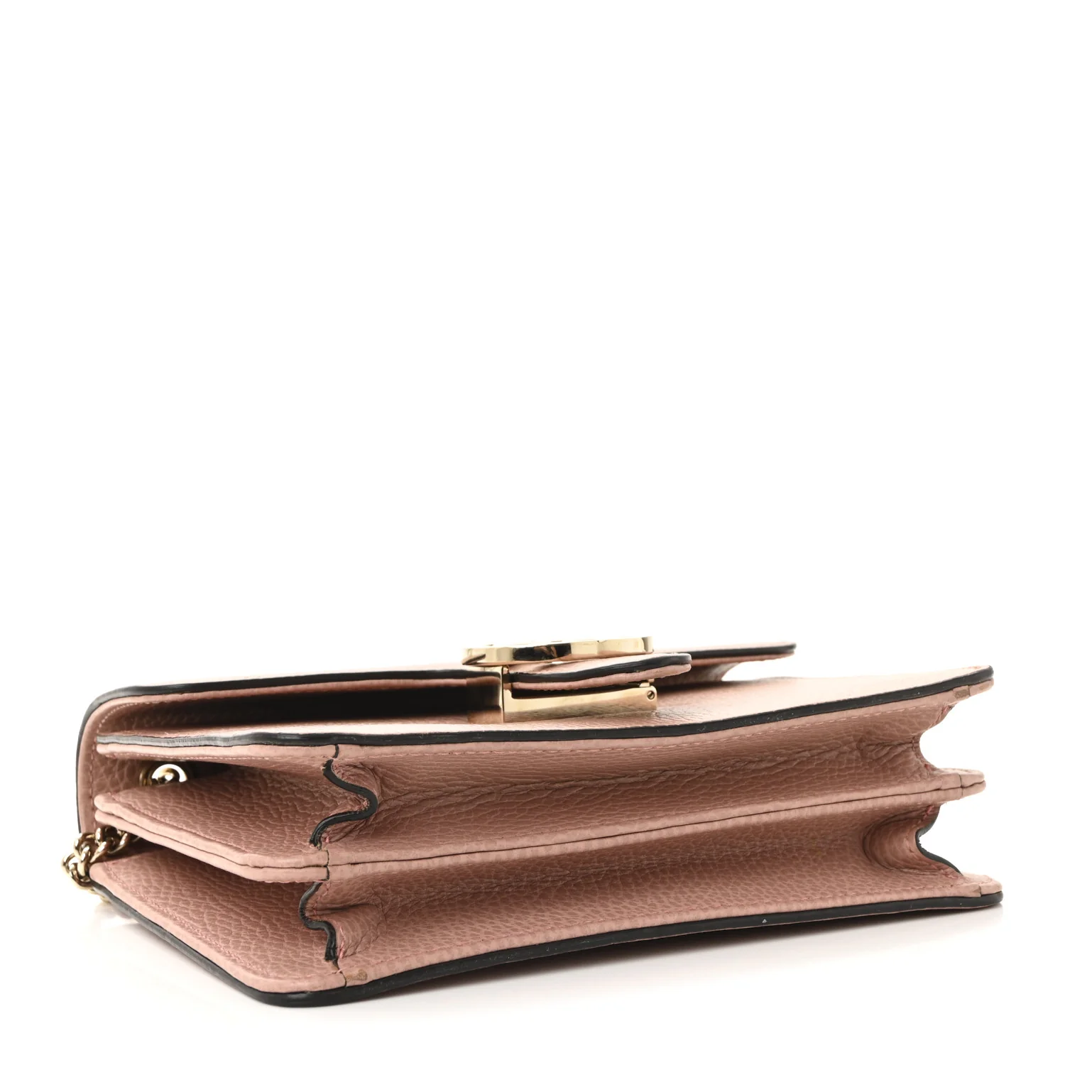 Dollar Calfskin Small Interlocking G Shoulder Bag Soft Pink - Image 4
