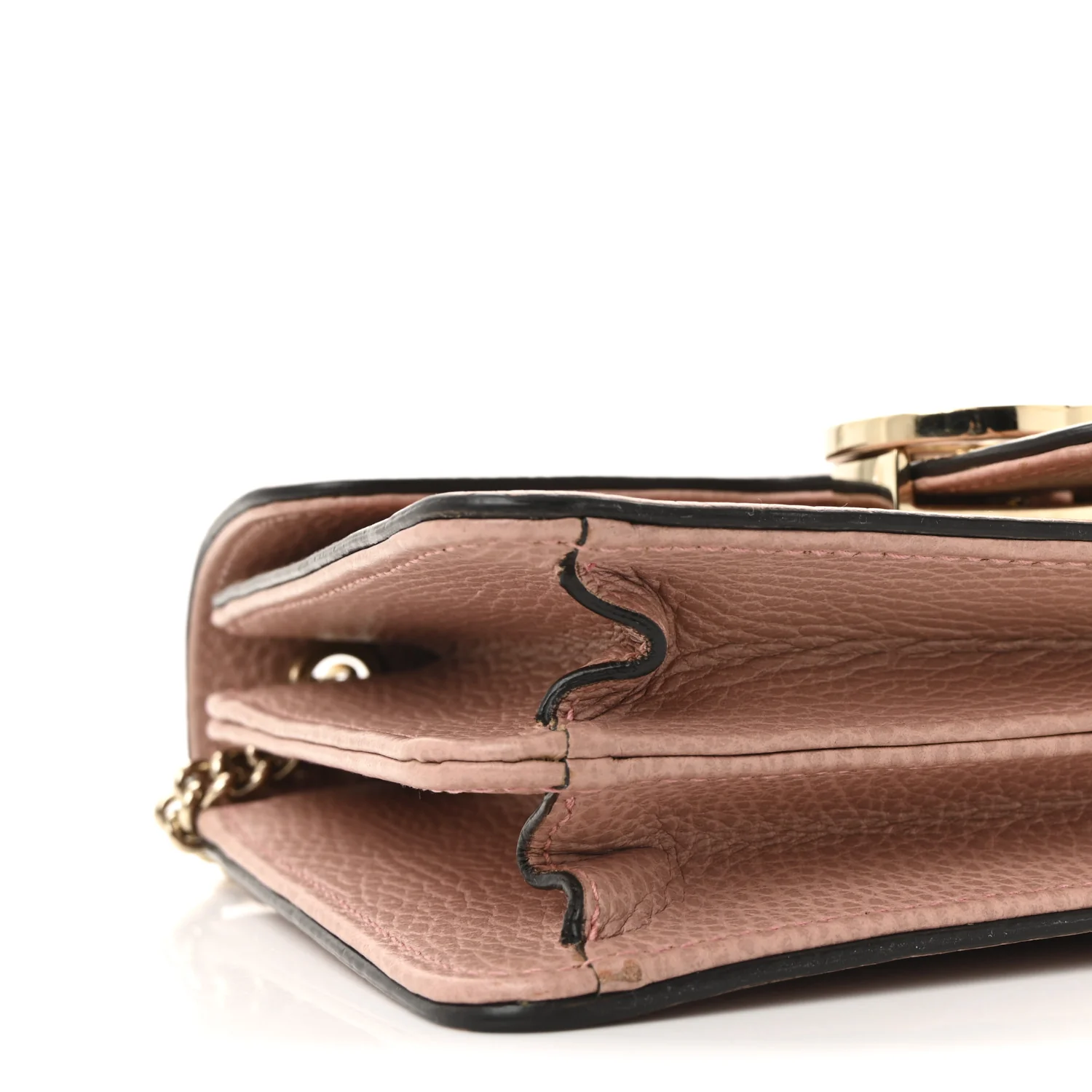 Dollar Calfskin Small Interlocking G Shoulder Bag Soft Pink - Image 9