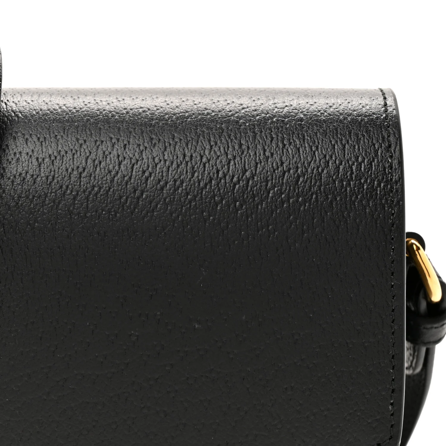 Dollar Calfskin Vertical Horsebit 1955 Crossbody Bag Black - Image 8