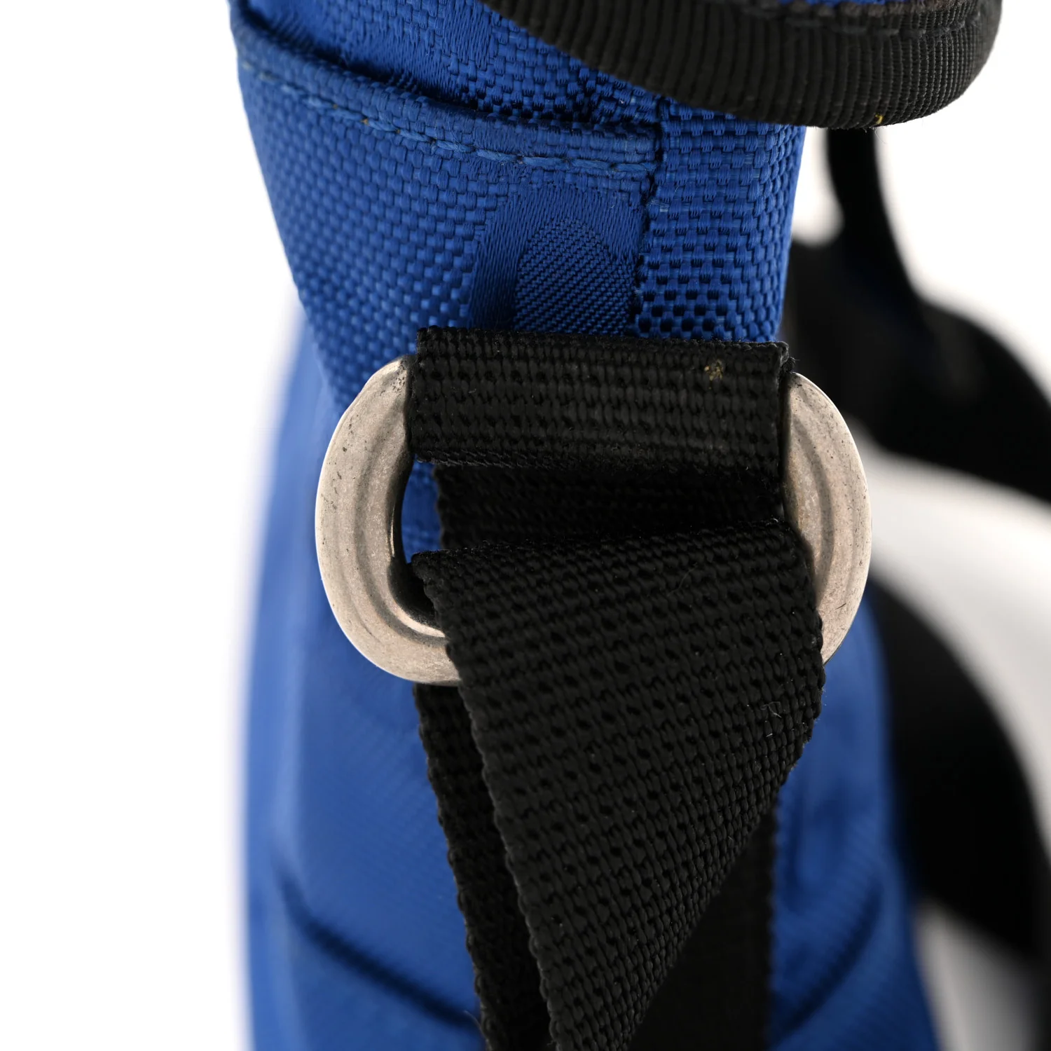 Econyl Nylon Monogram Off The Grid Messenger Bag Orient Blue Black - Image 12