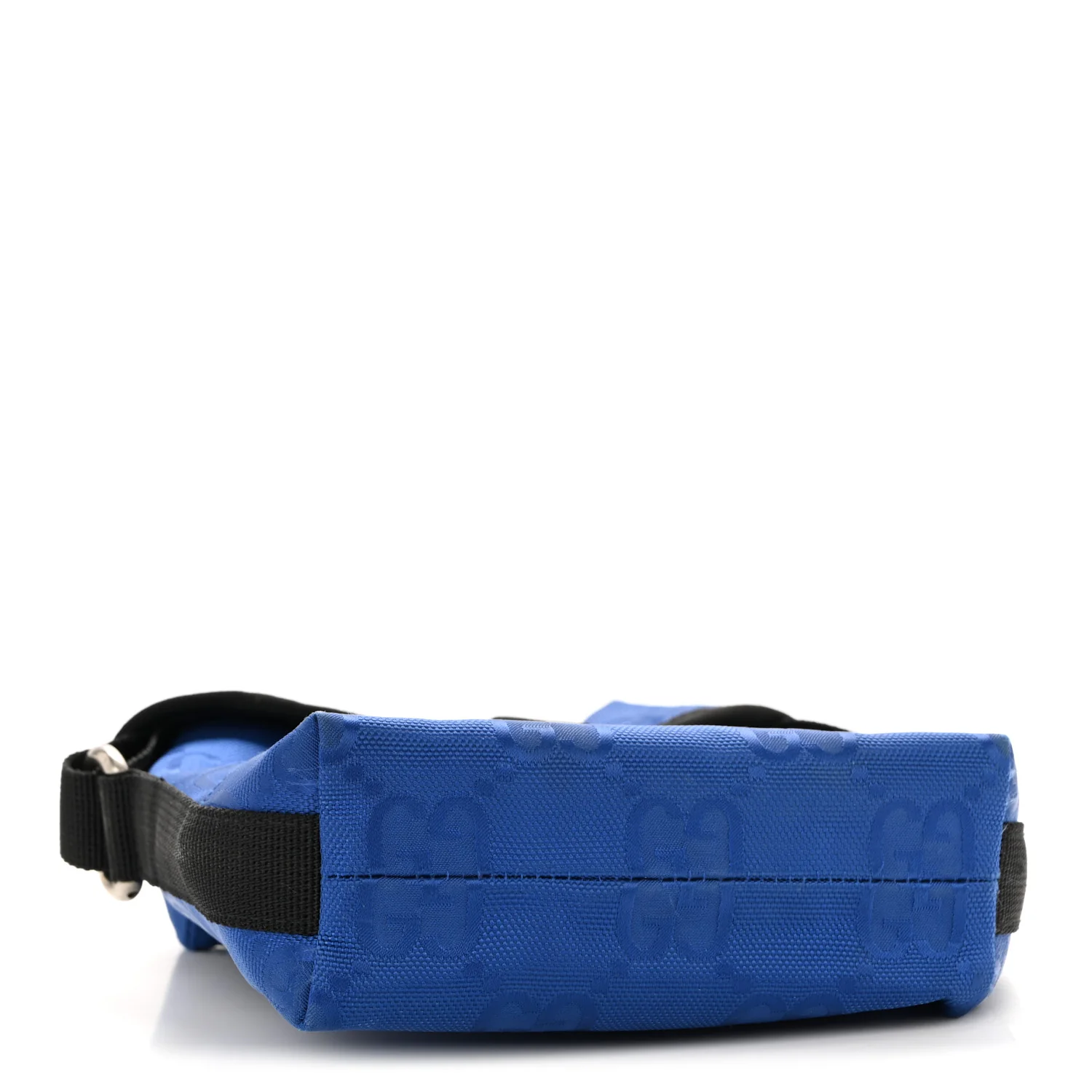 Econyl Nylon Monogram Off The Grid Messenger Bag Orient Blue Black - Image 4