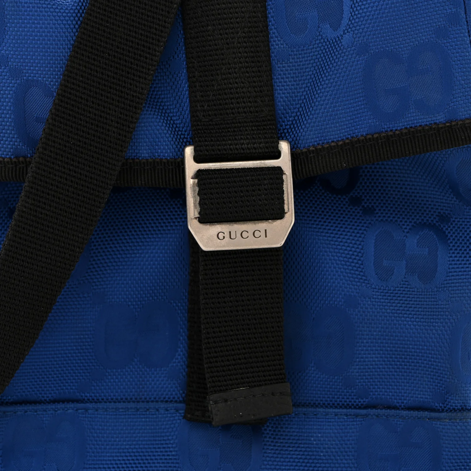 Econyl Nylon Monogram Off The Grid Messenger Bag Orient Blue Black - Image 8
