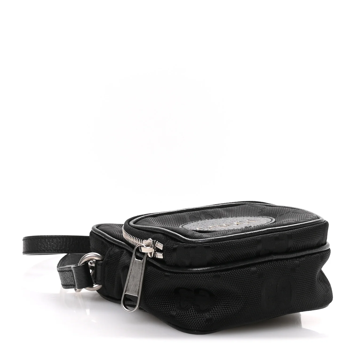 Econyl Nylon Monogram Off The Grid Shoulder Bag Black - Image 4