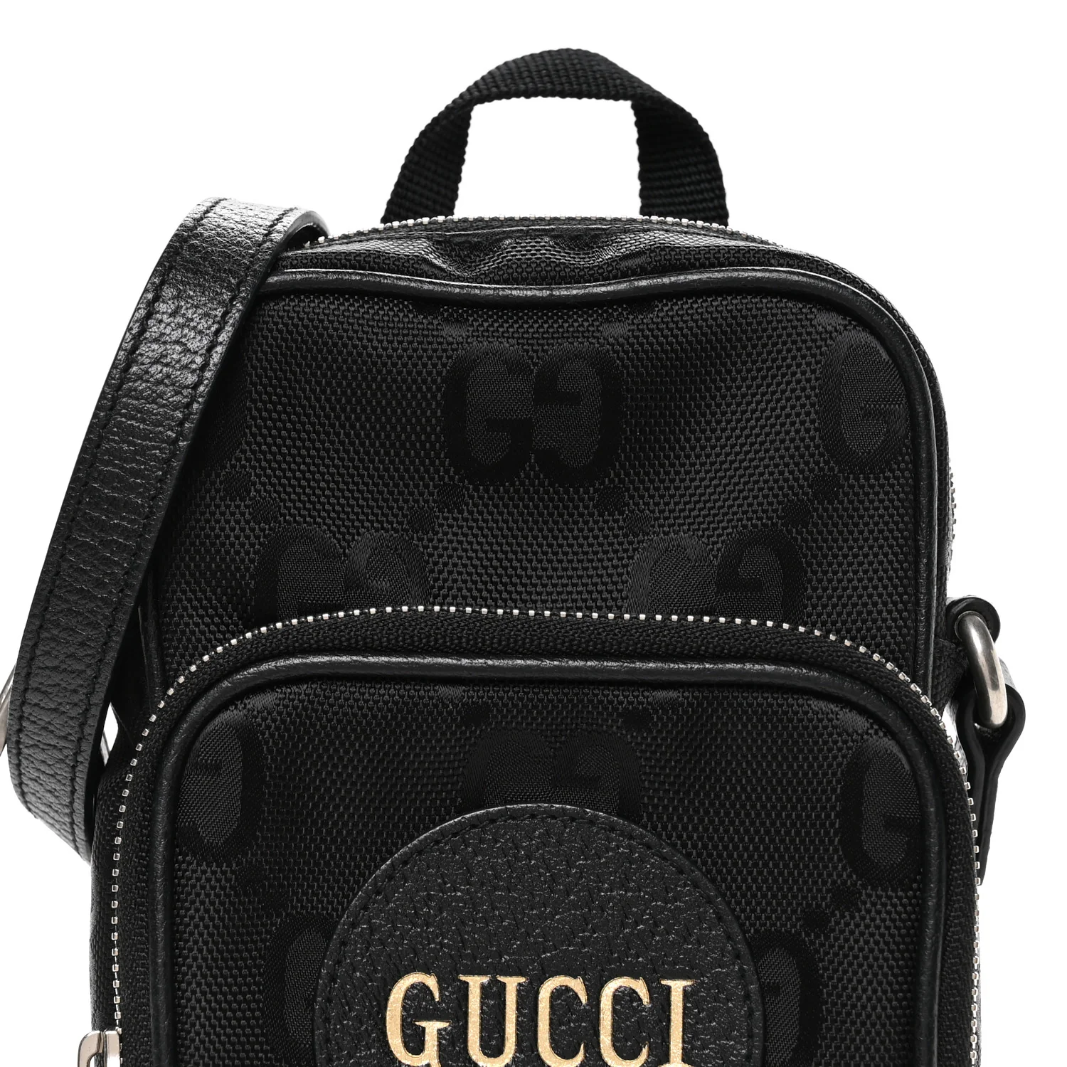 Econyl Nylon Monogram Off The Grid Shoulder Bag Black - Image 8