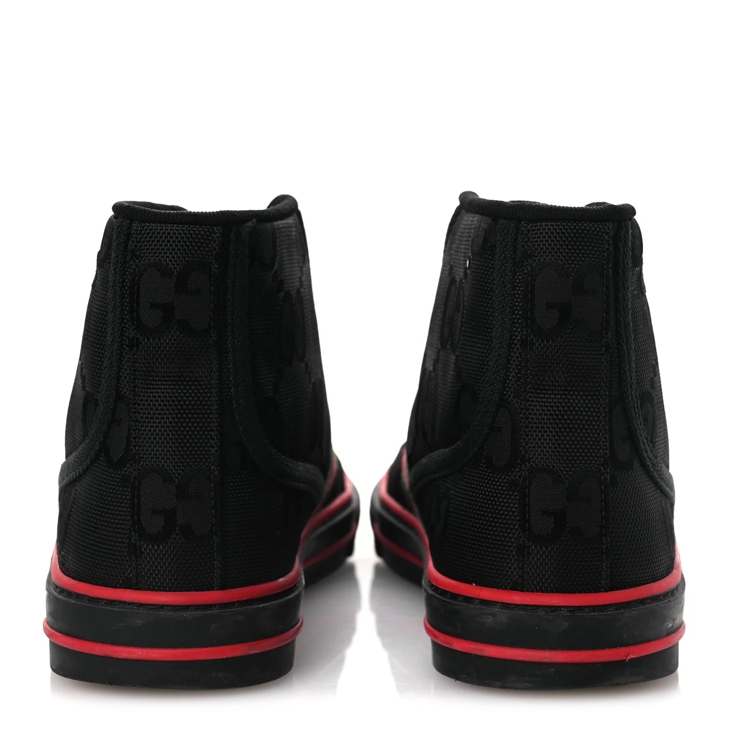 Econyl Nylon Web Monogram Off The Grid Womens 1977 Tennis High Top Sneakers 39 Black - Image 6
