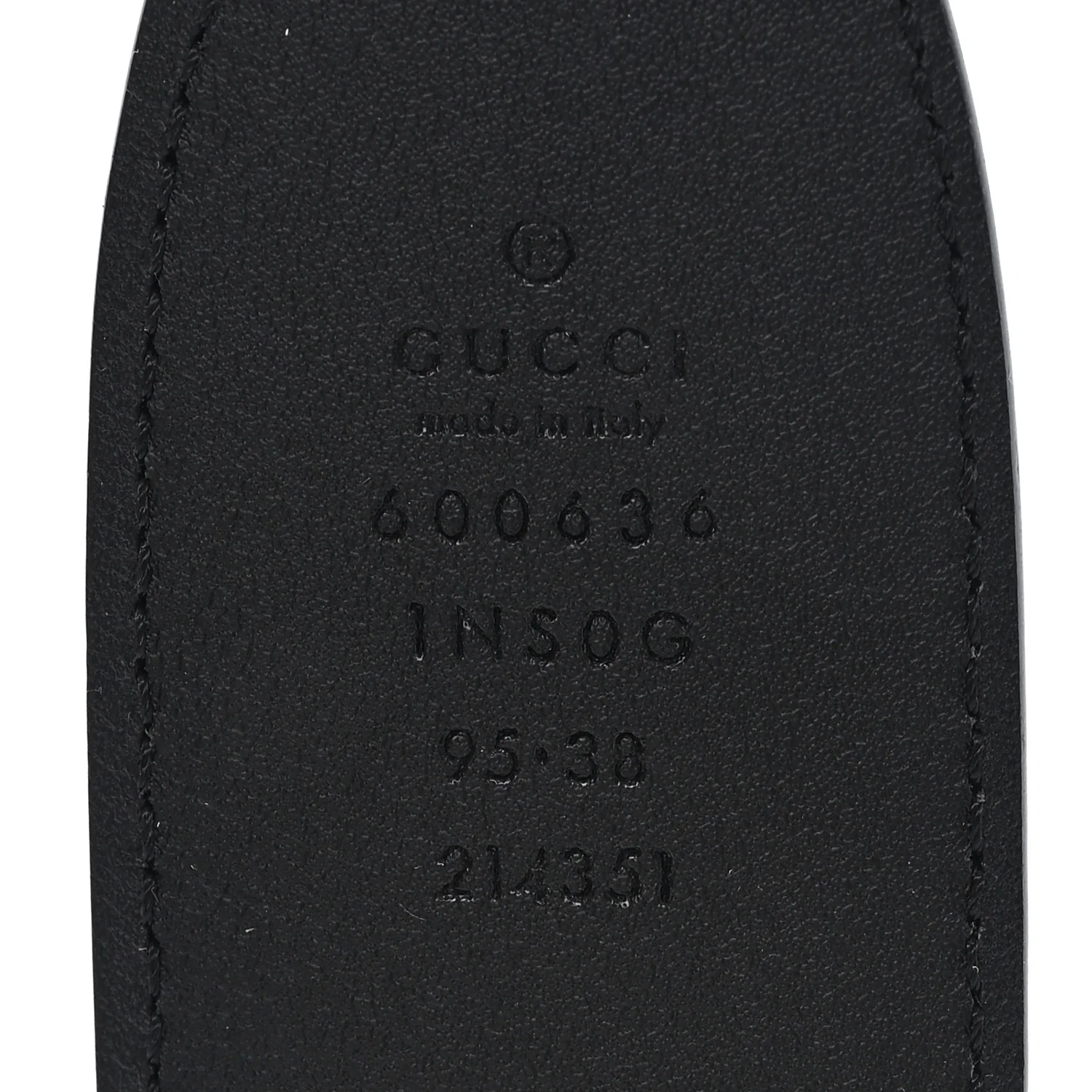 Efesto Leather Horsebit 25mm Belt 95 38 Black - Image 3