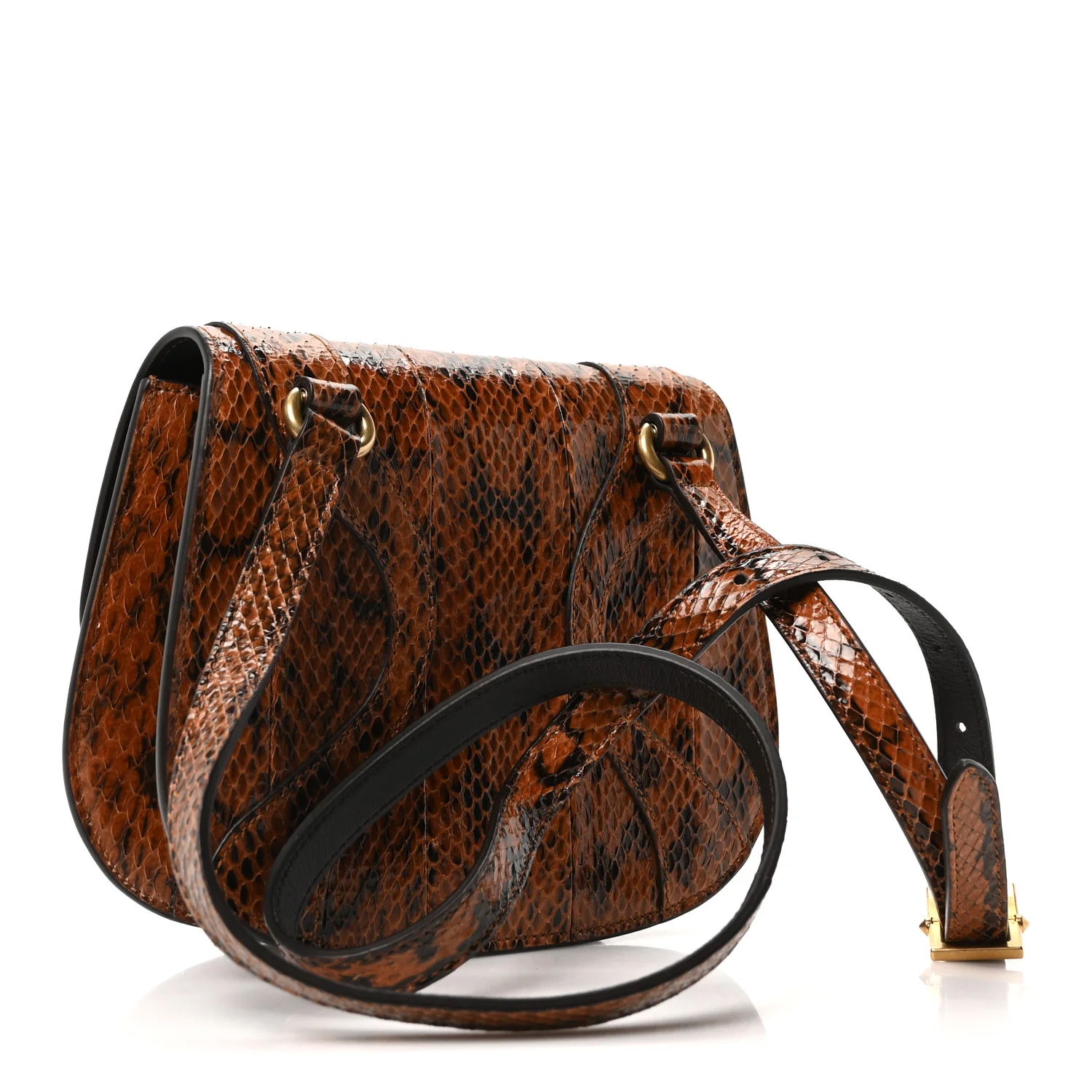 Elaphe Radiata Crystal Small Osiride Shoulder Bag Bright Cuir Ruby - Image 3