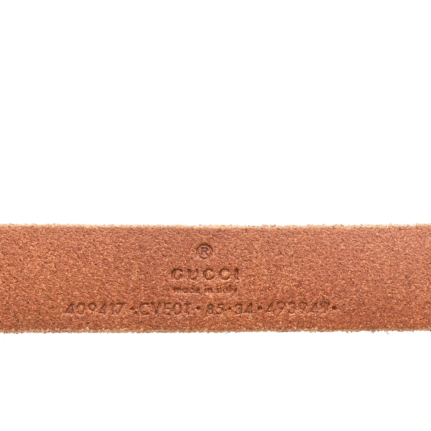 Faded Calfskin Double G 20mm Belt 85 34 Cuir - Image 3
