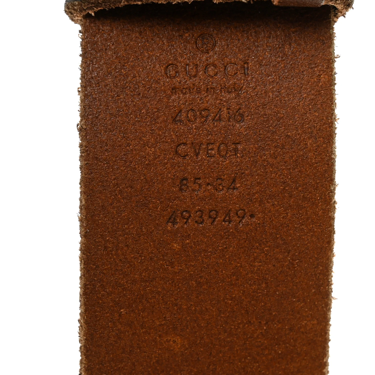 Faded Calfskin Double G 40mm Belt 85 34 Cuir - Image 3