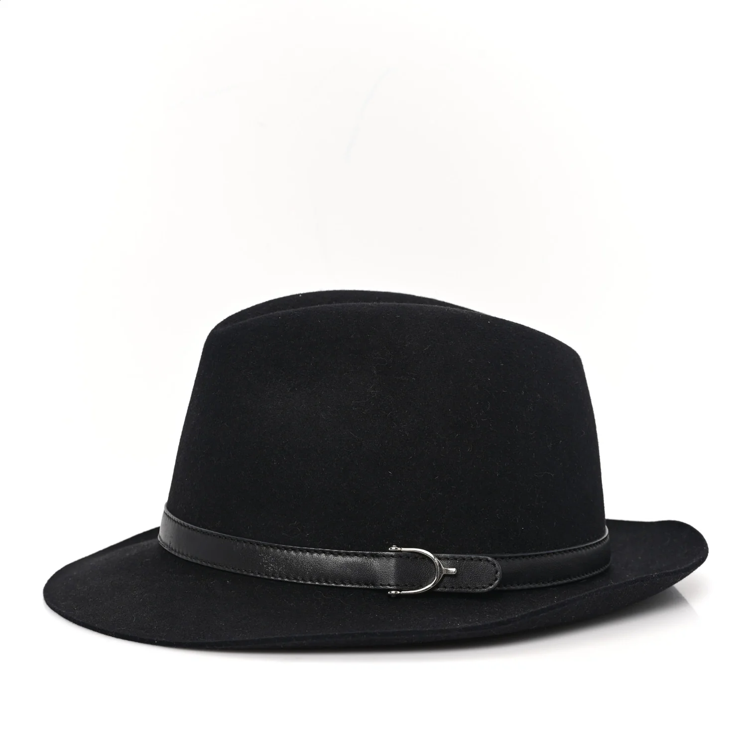 Felt Horsebit Hat L Black - Image 4