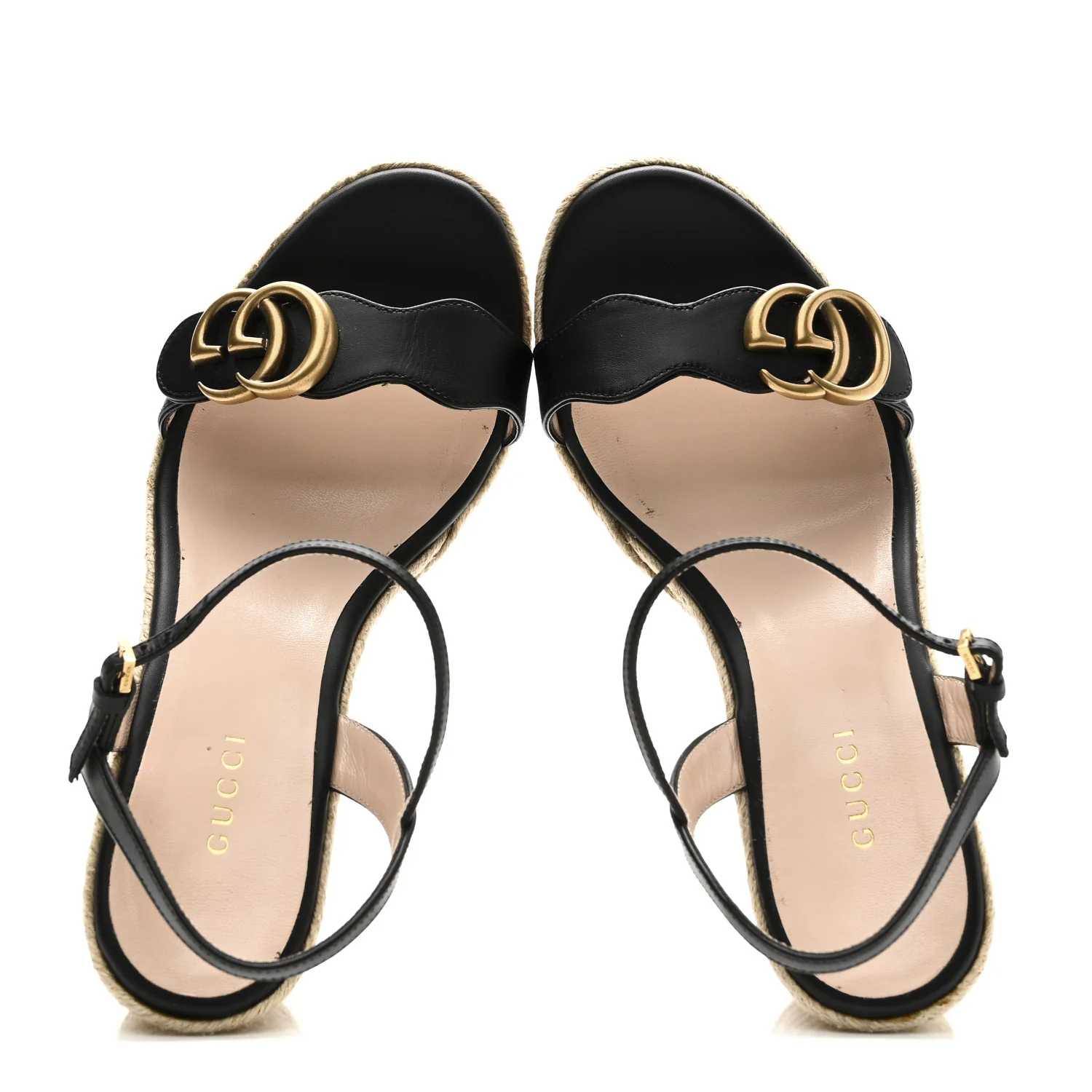 Galassia Aitana Espadrille 10/95mm Wedge Sandals 36.5 Black - Image 2