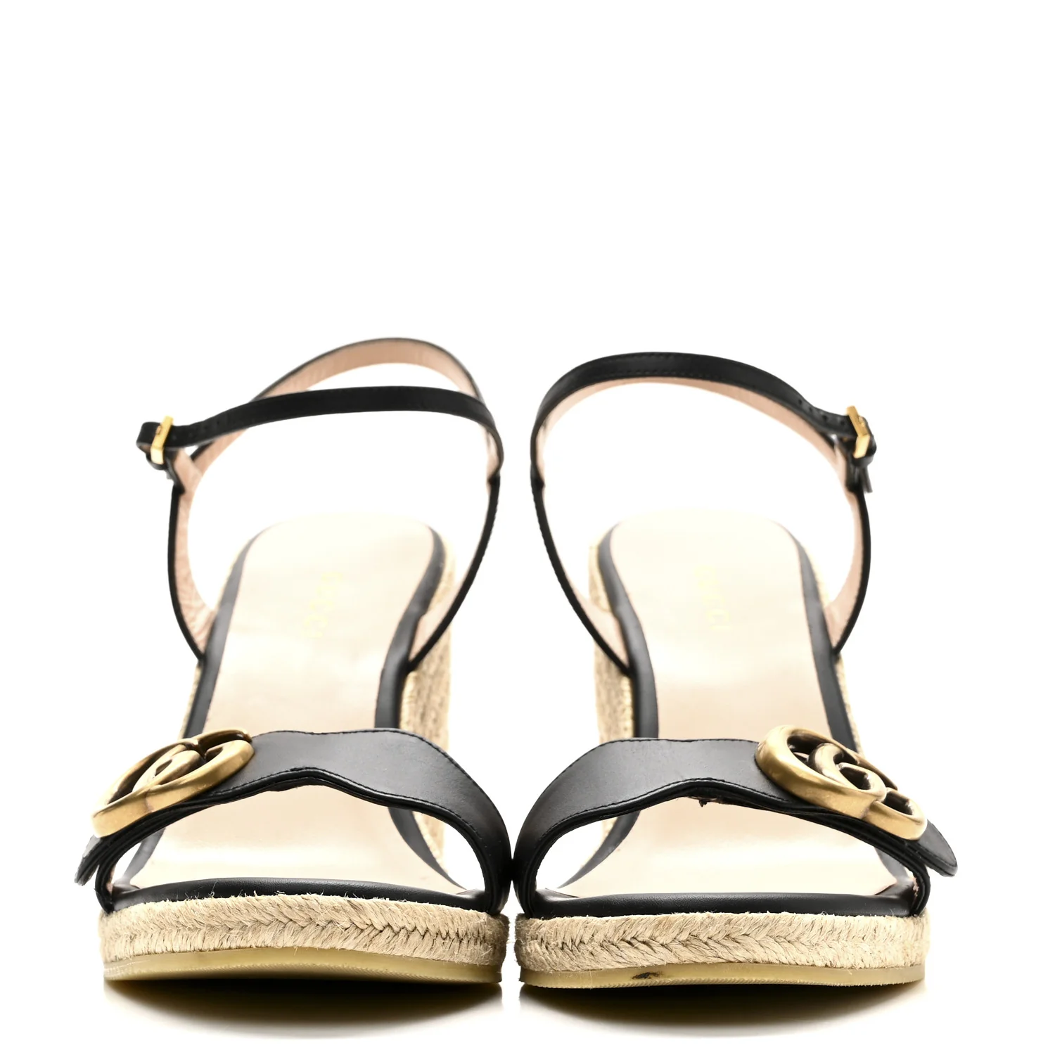 Galassia Aitana Espadrille 10/95mm Wedge Sandals 36.5 Black - Image 3