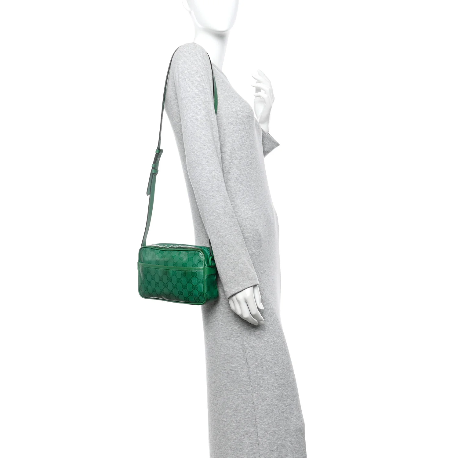 GG Crystal Monogram Mini Shoulder Bag New Shamrock - Image 2
