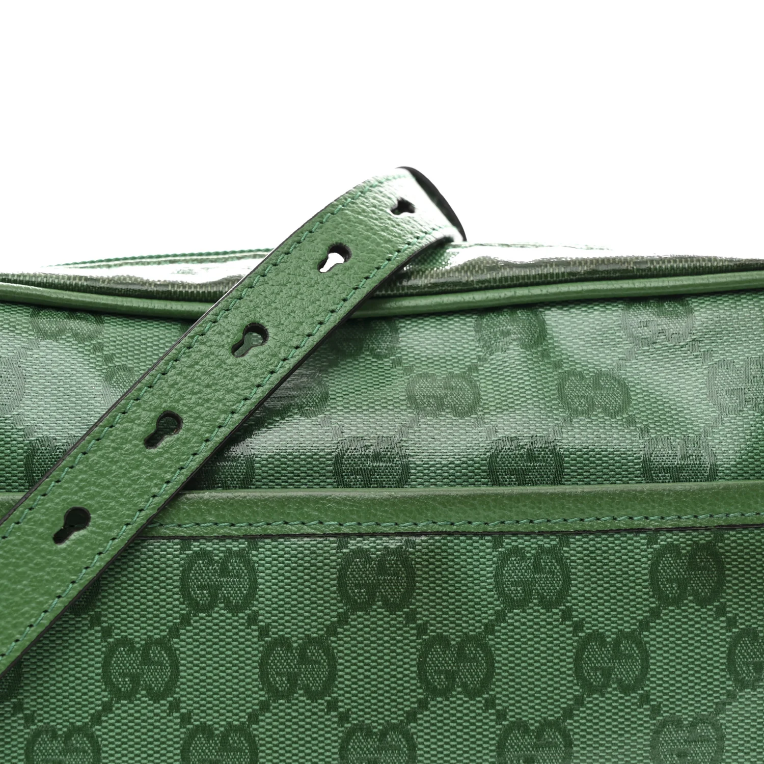 GG Crystal Monogram Mini Shoulder Bag New Shamrock - Image 8