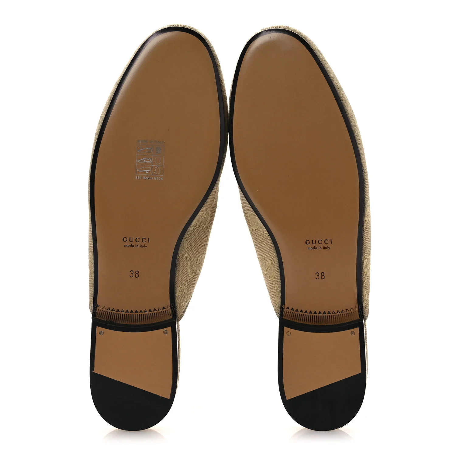 GG Monogram Canvas Womens Princetown Slippers 38 Ebony Beige - Image 7
