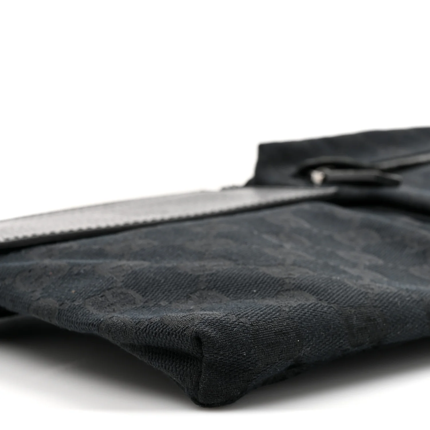 GG Monogram Double Pocket Belt Bag Black - Image 10