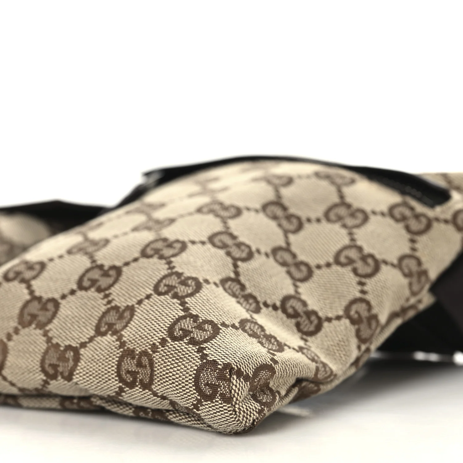 GG Monogram Double Pocket Belt Bag Dark Brown - Image 10