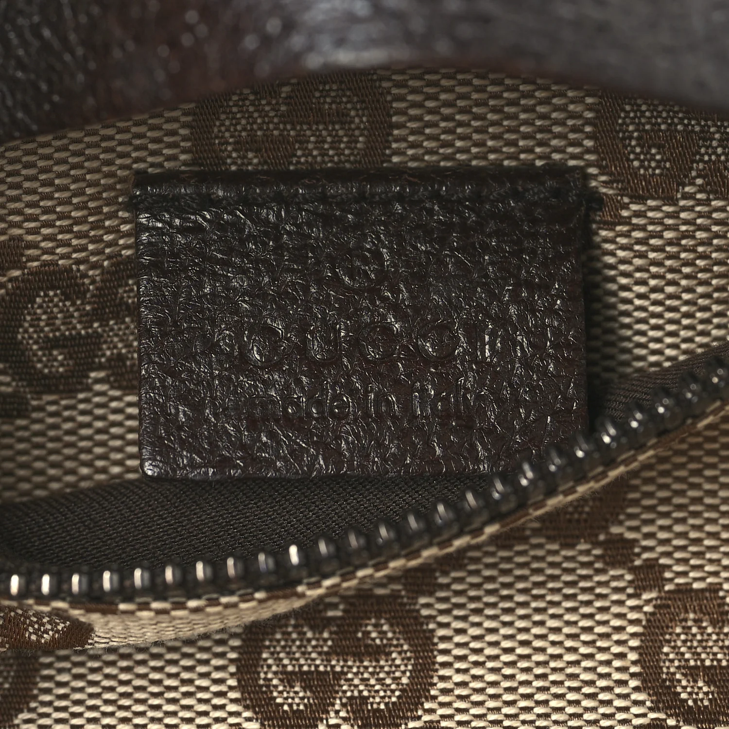 GG Monogram Double Pocket Belt Bag Dark Brown - Image 6