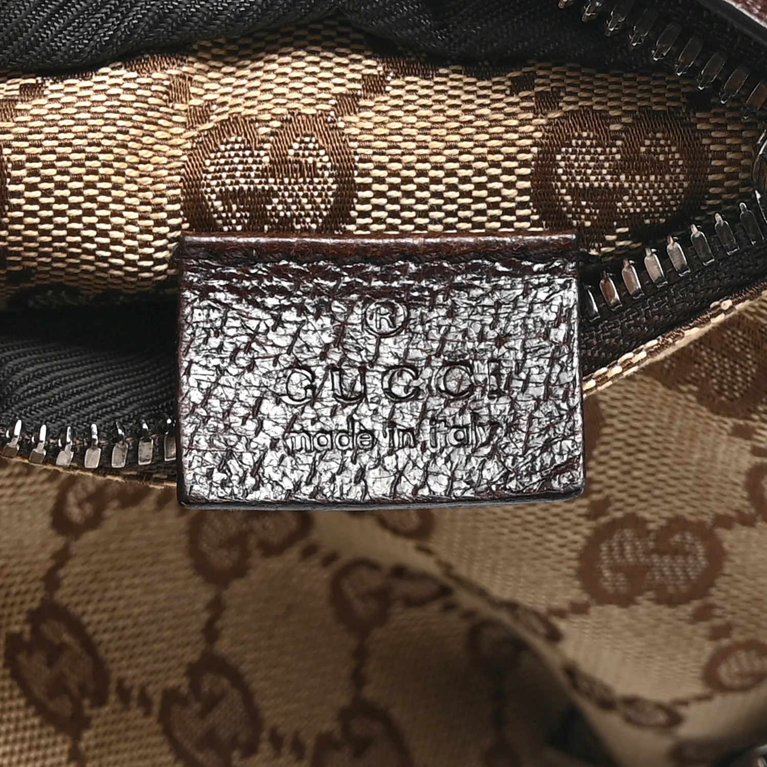 GG Monogram Double Pocket Belt Bag Dark Brown - Image 6
