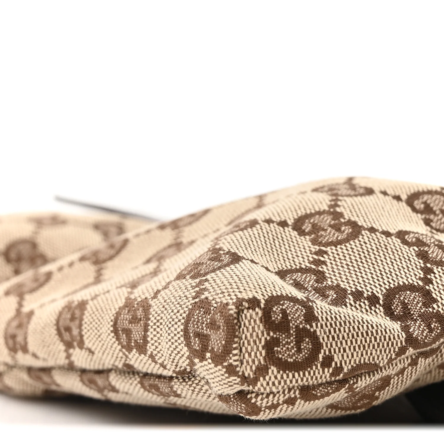 GG Monogram Double Pocket Belt Bag Dark Brown - Image 10