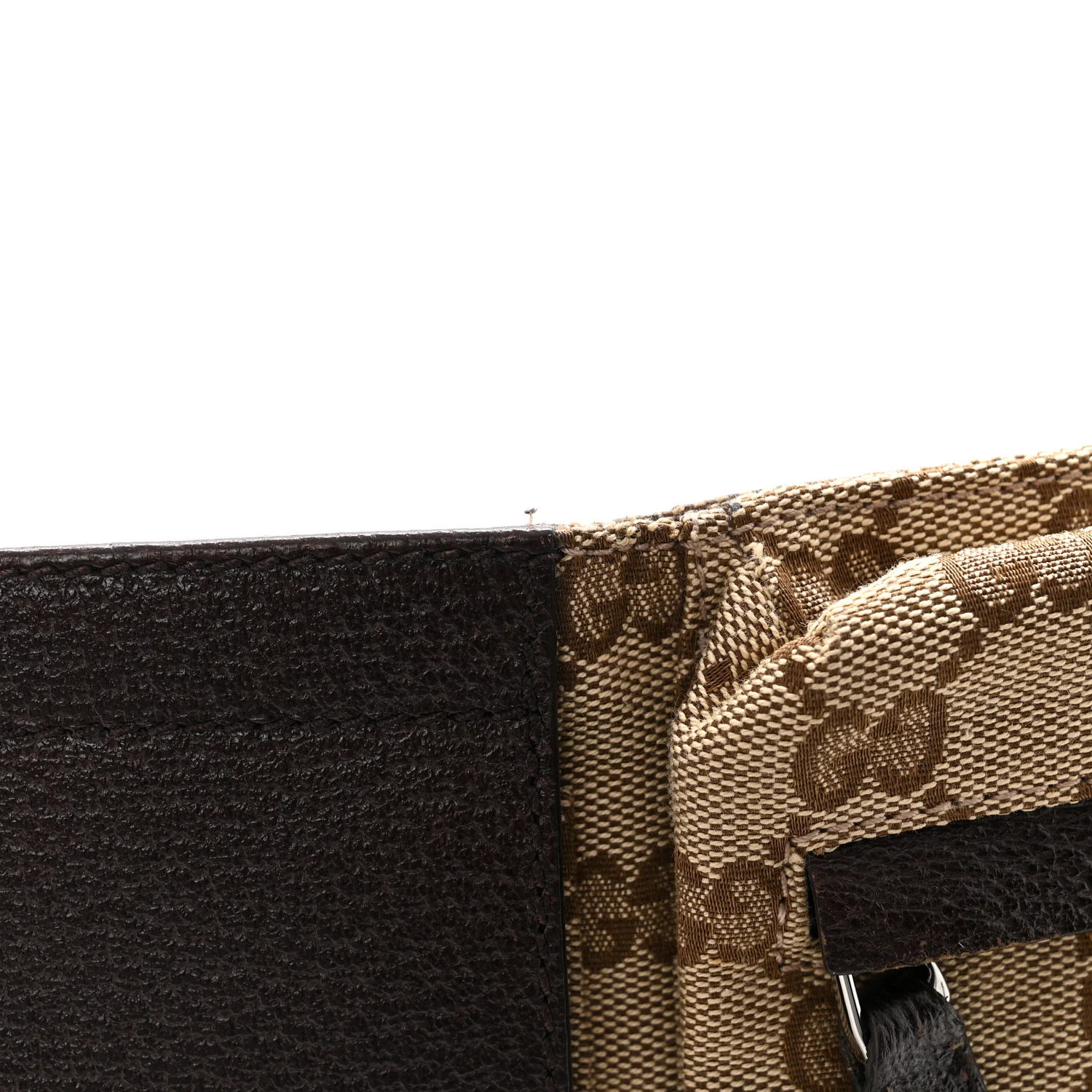 GG Monogram Double Pocket Belt Bag Dark Brown - Image 11