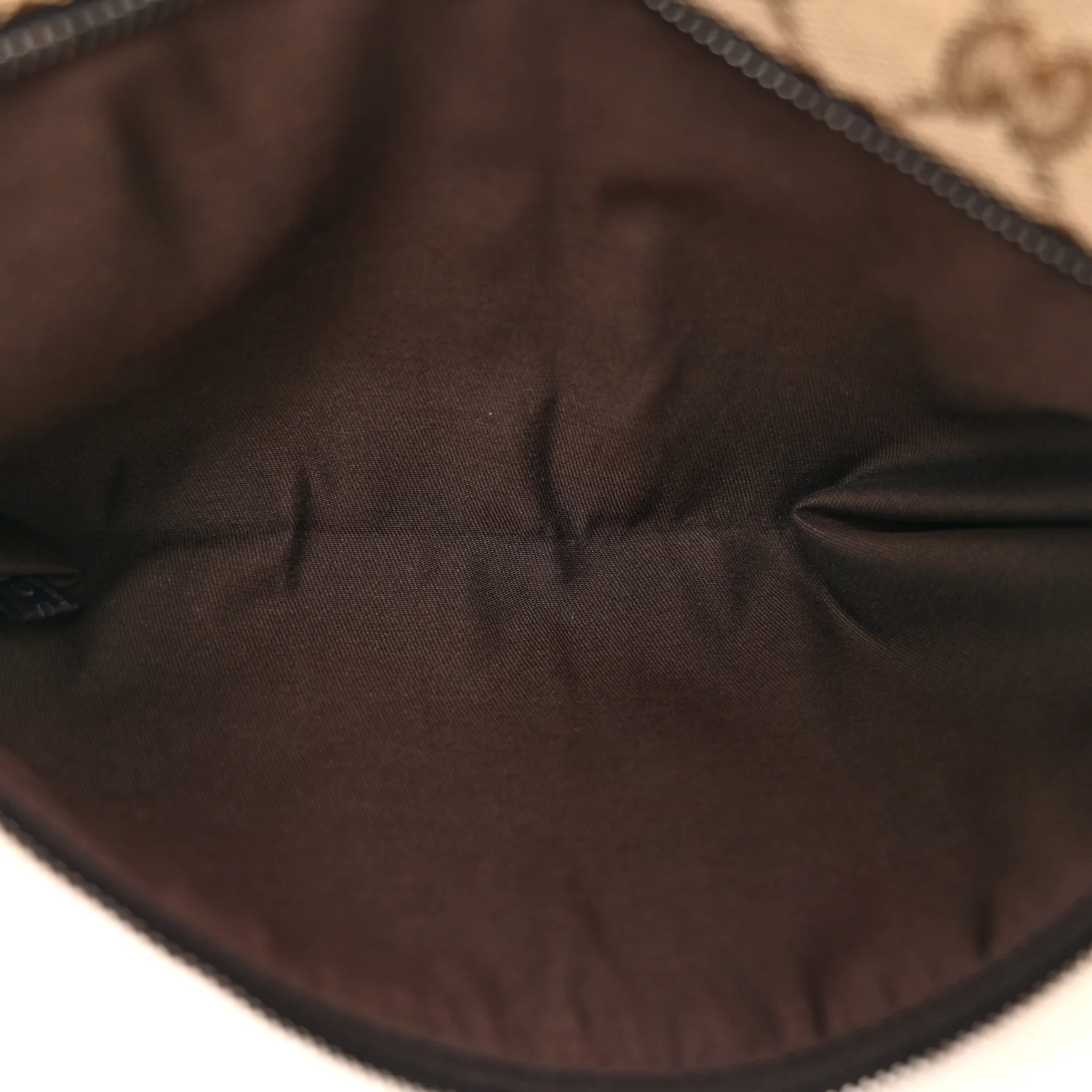 GG Monogram Double Pocket Belt Bag Dark Brown - Image 5